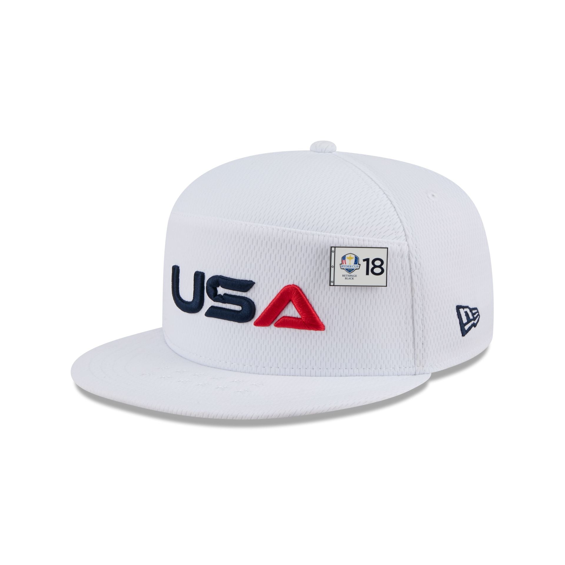 2025 Ryder Cup Team USA White Split Panel 9FIFTY Snapback Hat