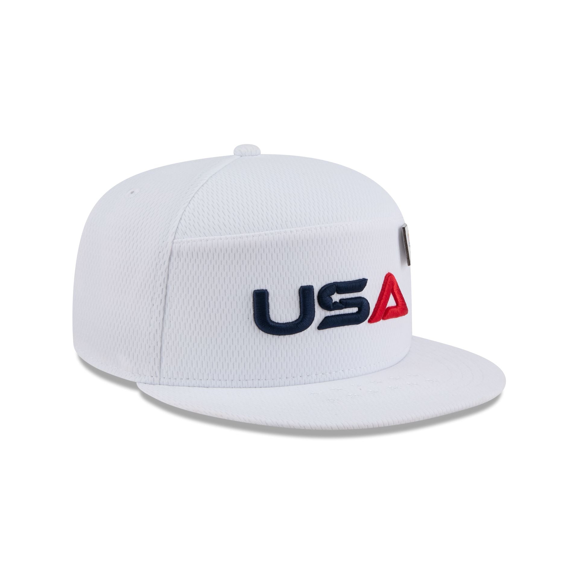 2025 Ryder Cup Team USA White Split Panel 9FIFTY Snapback Hat - Image 3