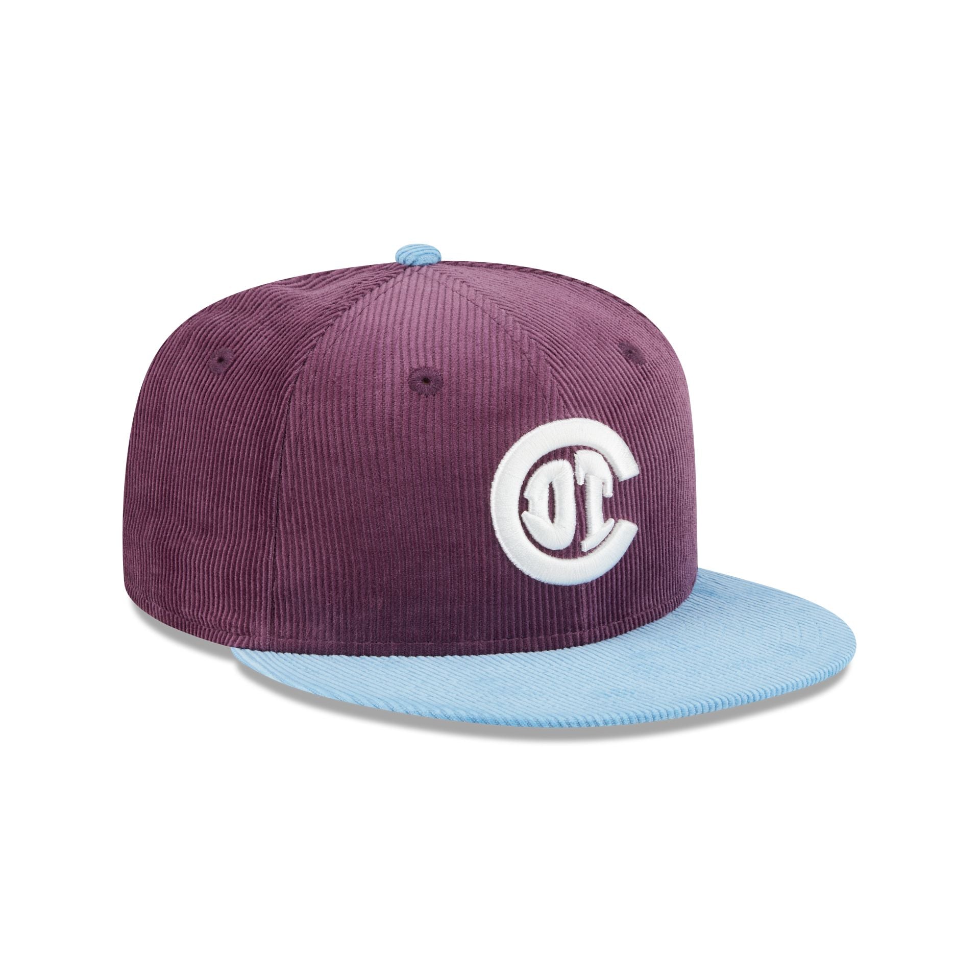 Deportivo Toluca FC Plum Corduroy 59FIFTY Fitted Hat - Image 3