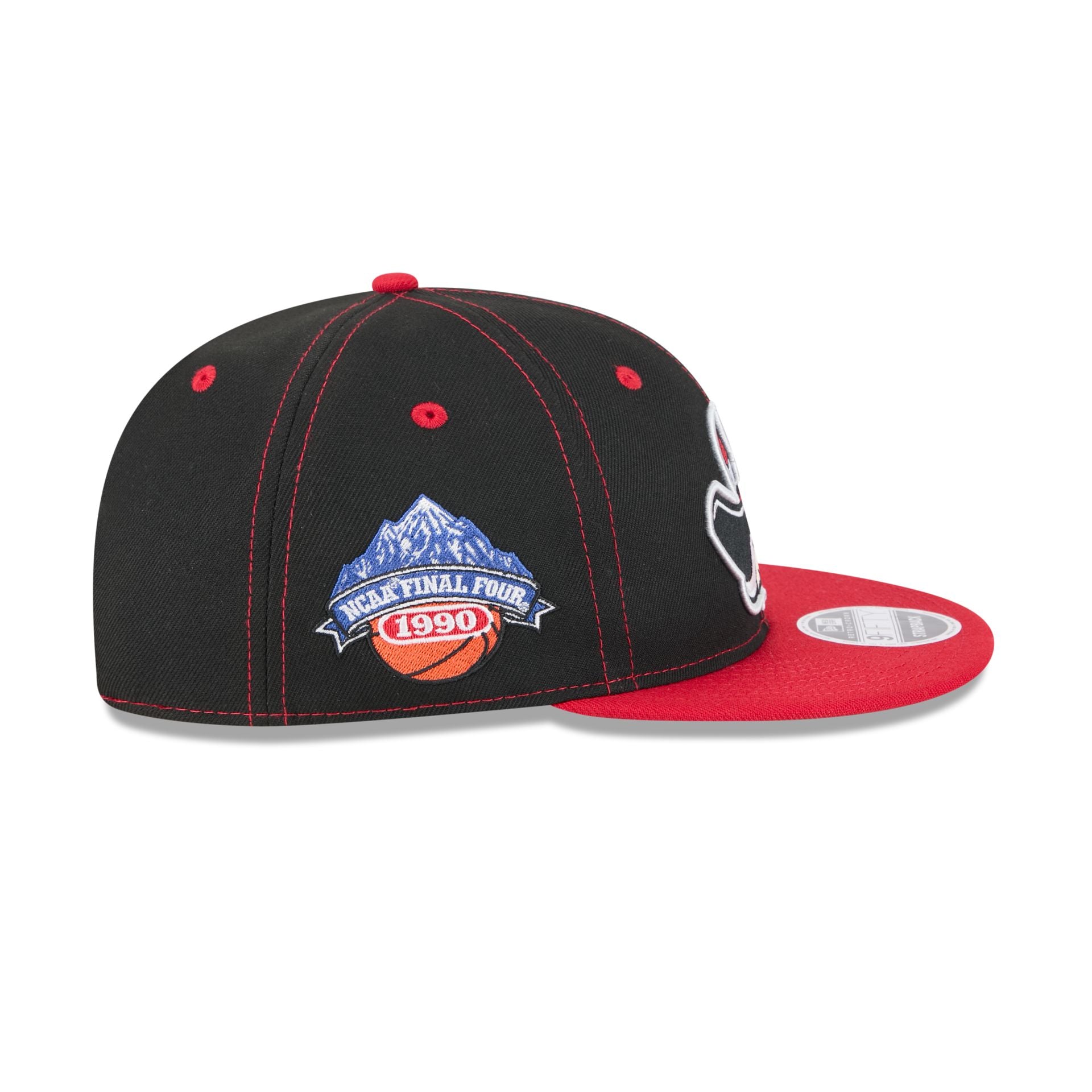 UNLV Runnin' Rebels Tournament Side Patch Retro Crown 9FIFTY Strapback Hat - Image 4