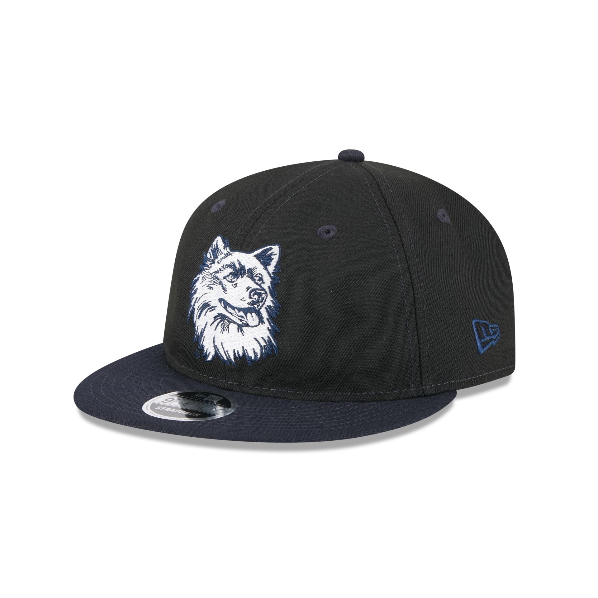 Connecticut Huskies Tournament Side Patch Retro Crown 9FIFTY Strapback Hat - Image 3