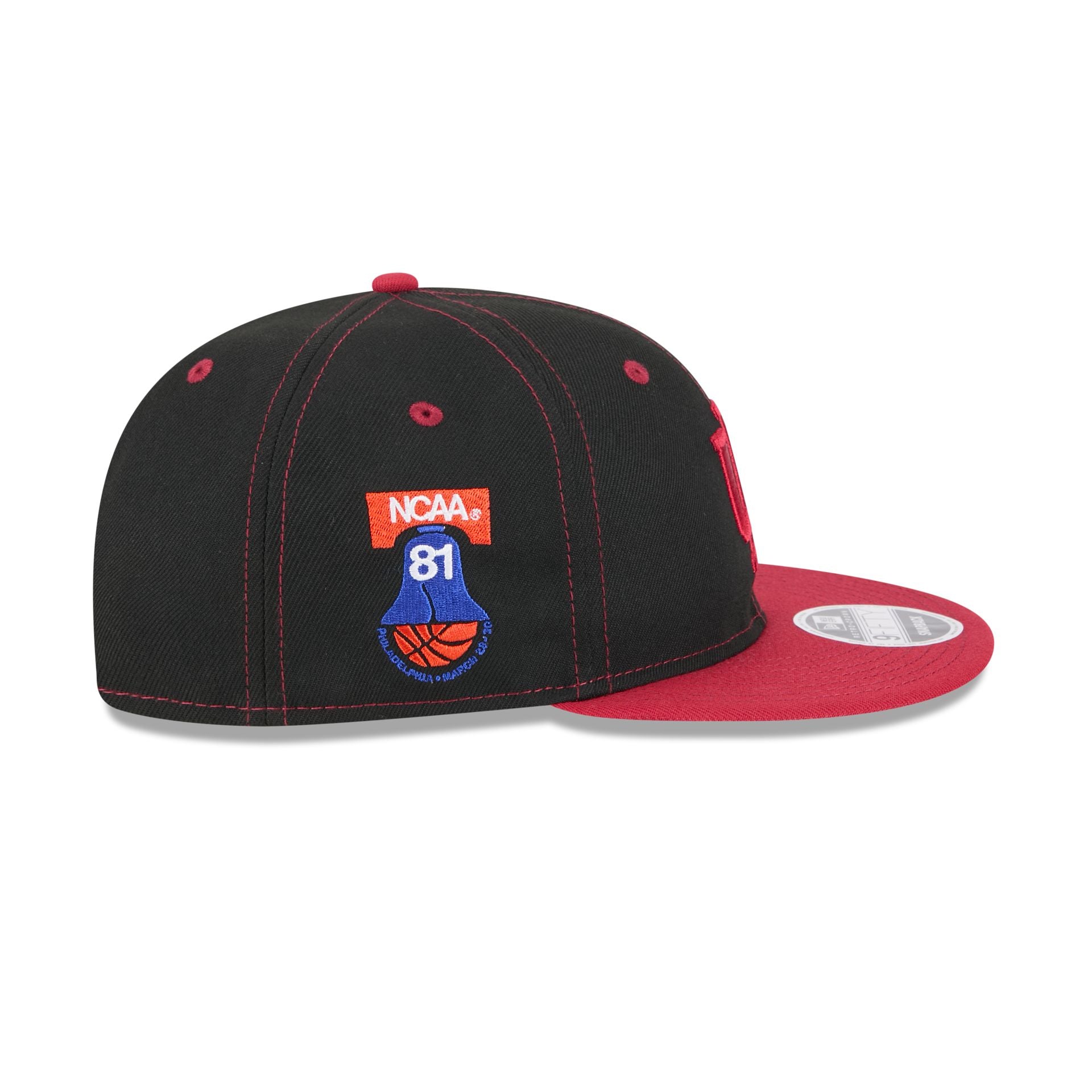 Indiana Hoosiers Tournament Side Patch Retro Crown 9FIFTY Strapback Hat - Image 4