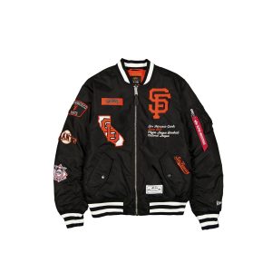 Alpha Industries x San Francisco Giants Black MA-1 Bomber Jacket