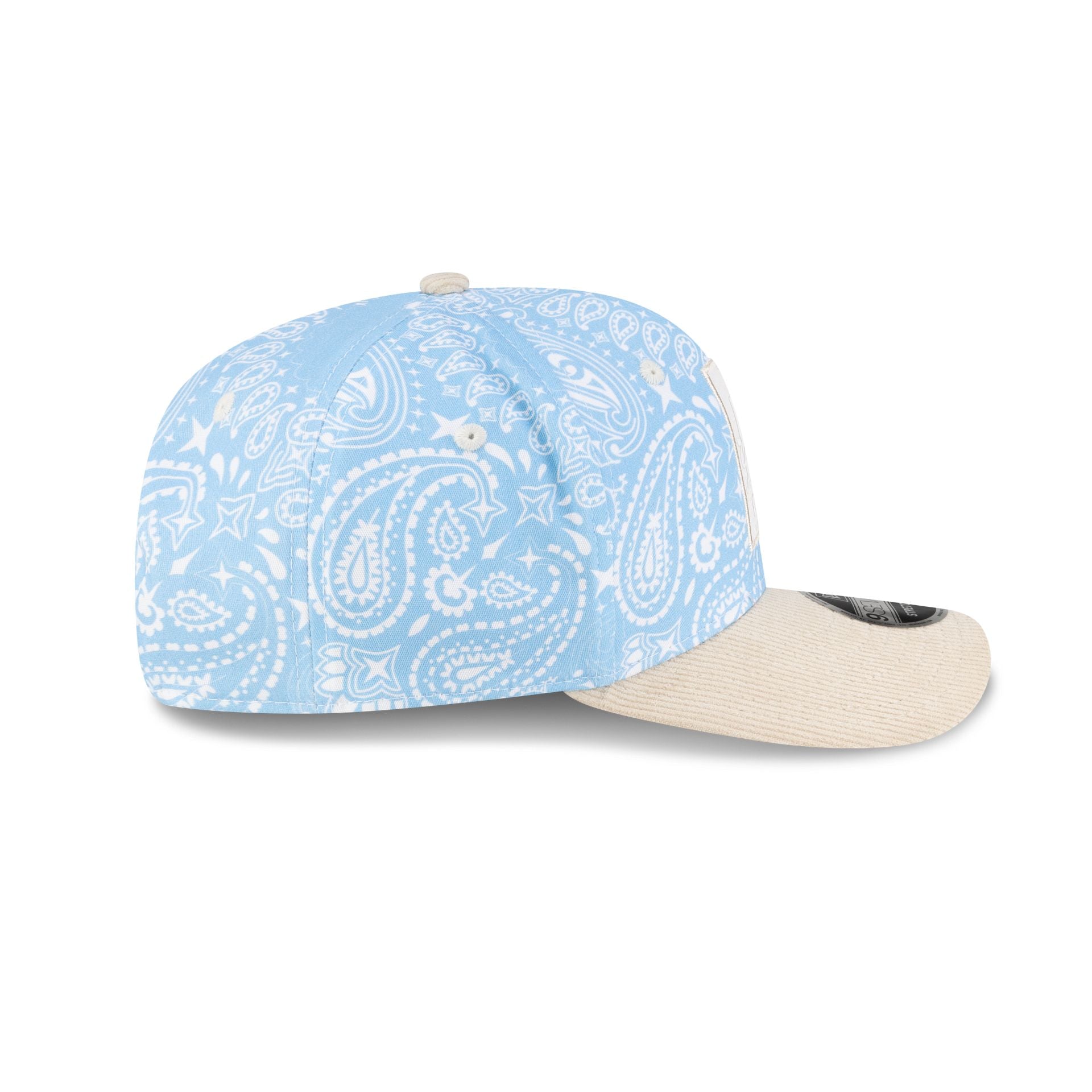 Visa Cash App Racing Bulls Soft Blue Paisley 9SEVENTY Stretch-Snap Hat - Image 5