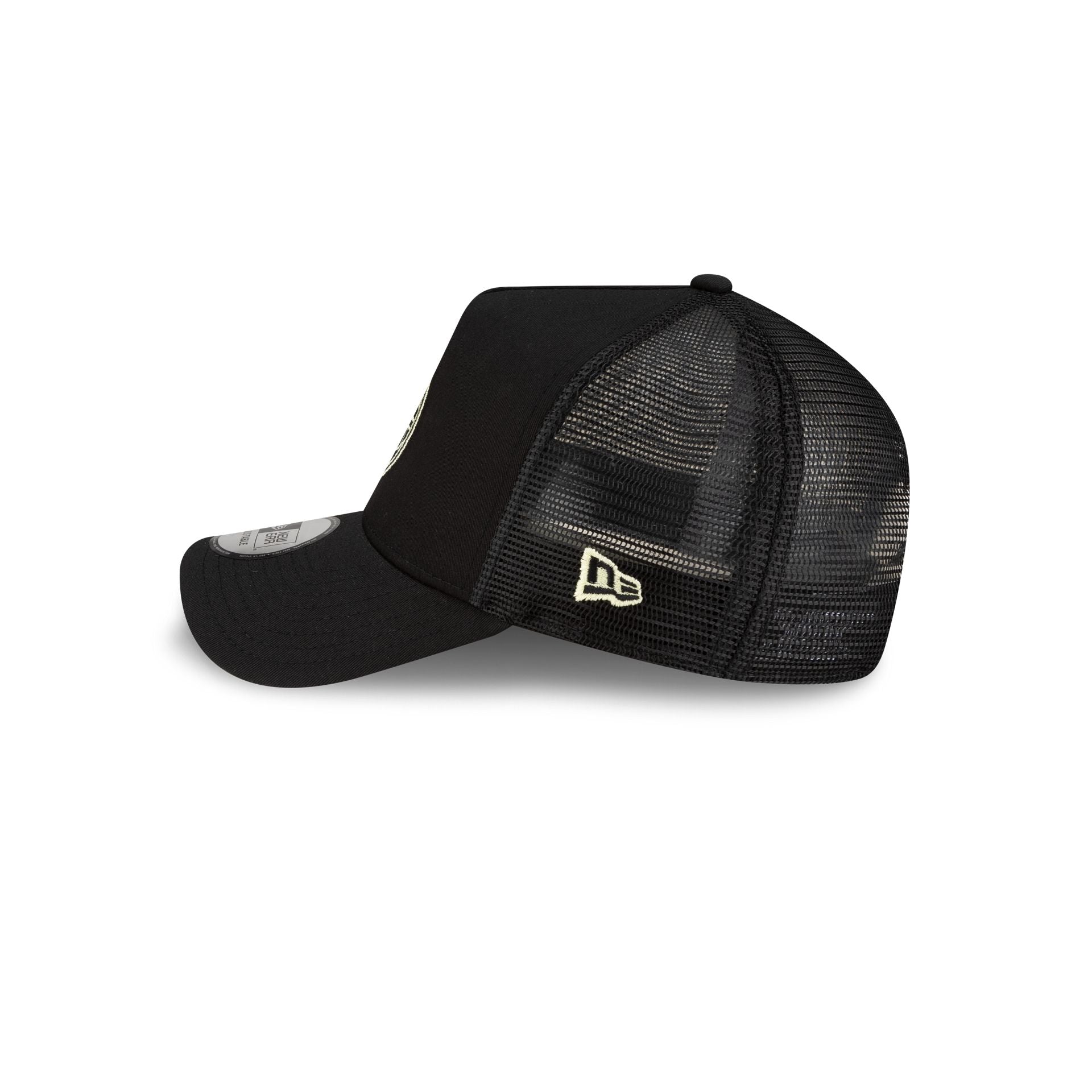 AC Milan Black 9FORTY A-Frame Trucker Hat - Image 4
