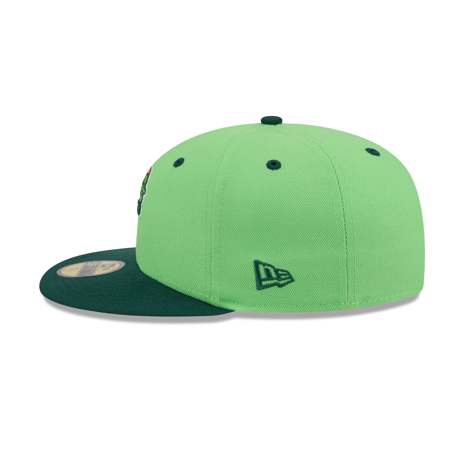 Hartford Yard Goats Theme Night Green 59FIFTY Fitted Hat - Image 4
