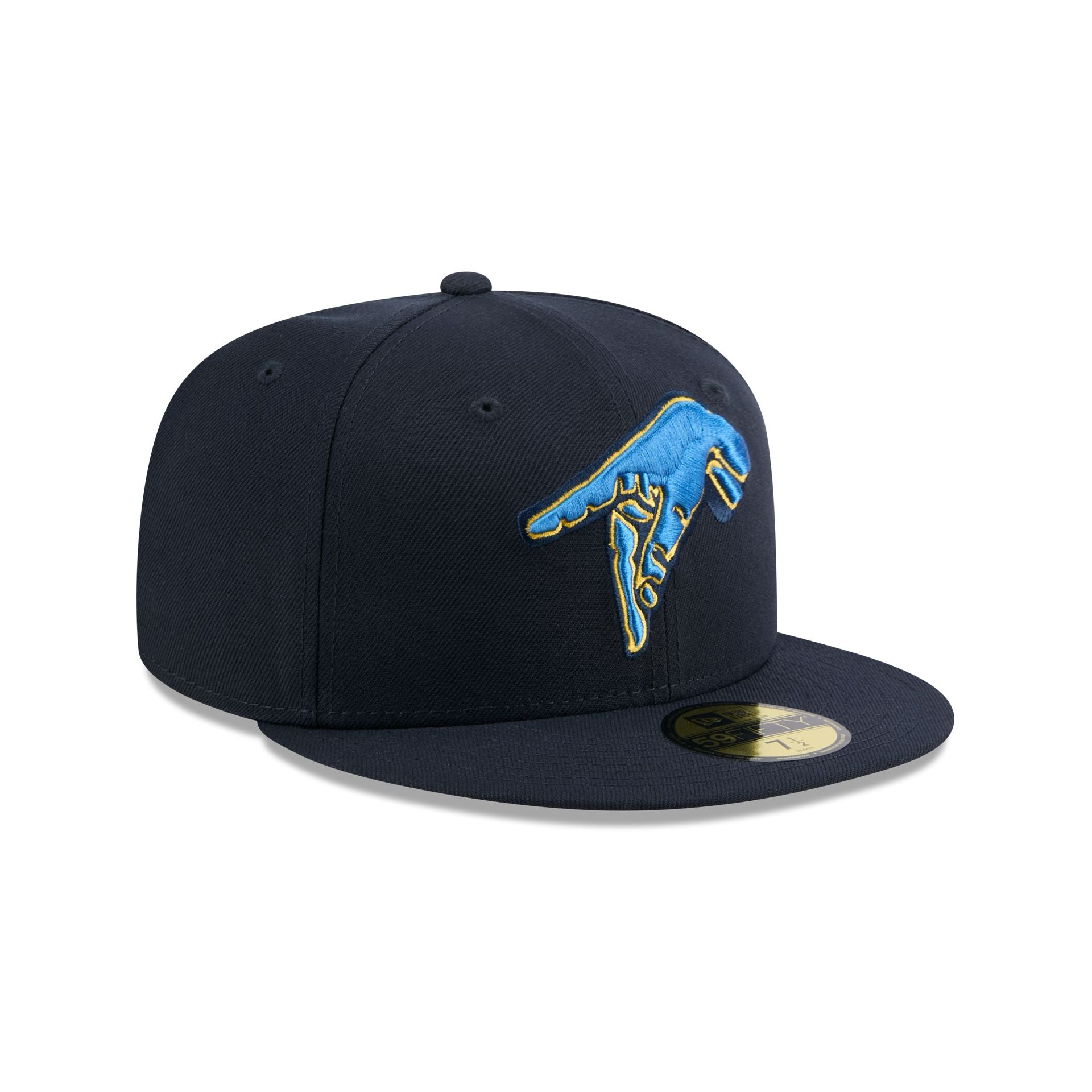 Myrtle Beach Pelicans Theme Night Navy 59FIFTY Fitted Hat - Image 3