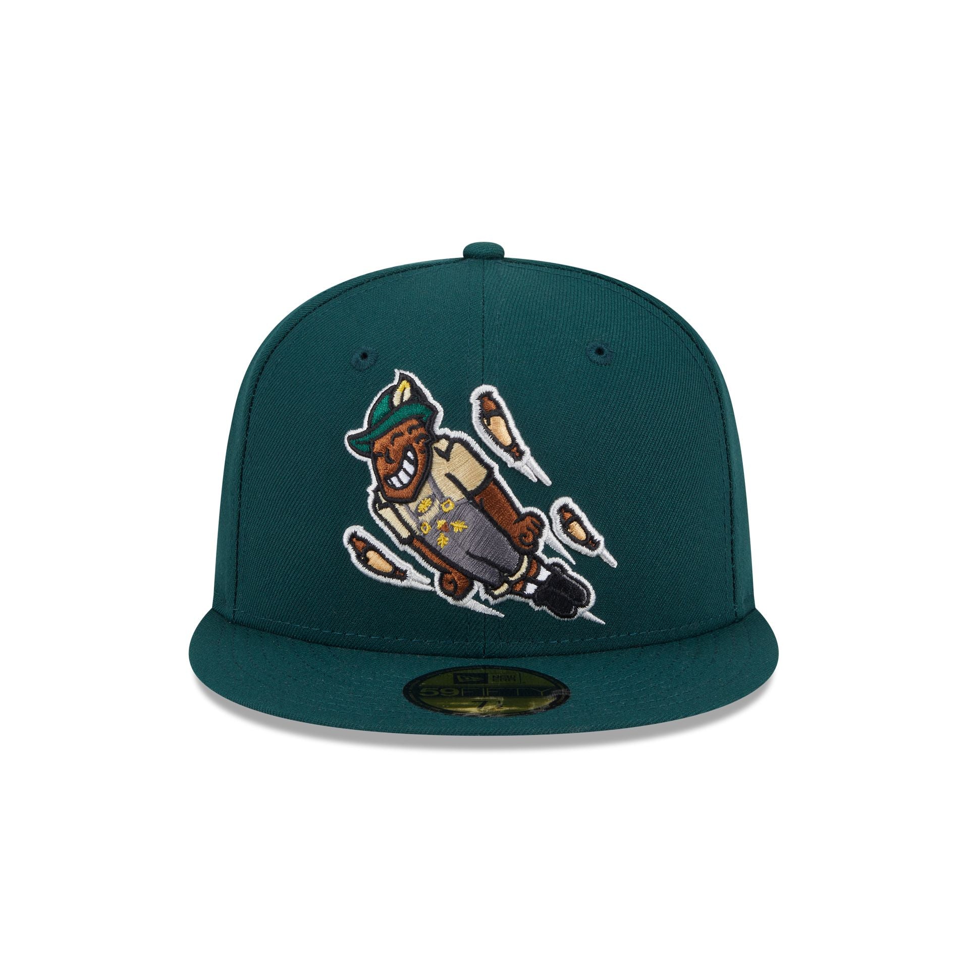 Wisconsin Timber Rattlers Theme Night Black 59FIFTY Fitted Hat - Image 2