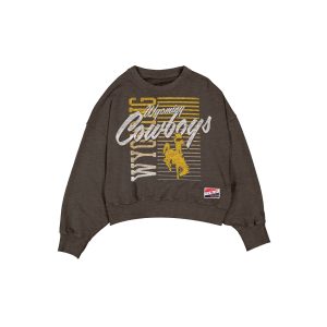 Wyoming Cowboys Throwback Women's Washed Crewneck