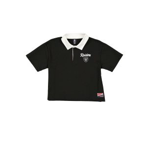 Las Vegas Raiders Throwback Women's Cropped Polo