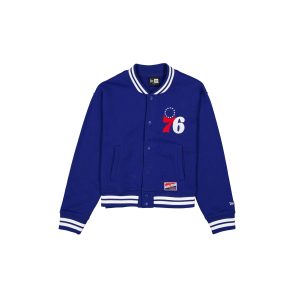 Philadelphia 76ers Throwback Women's Snap Front Jacket