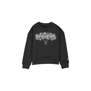 Las Vegas Raiders Flip Sequin Girls Crewneck