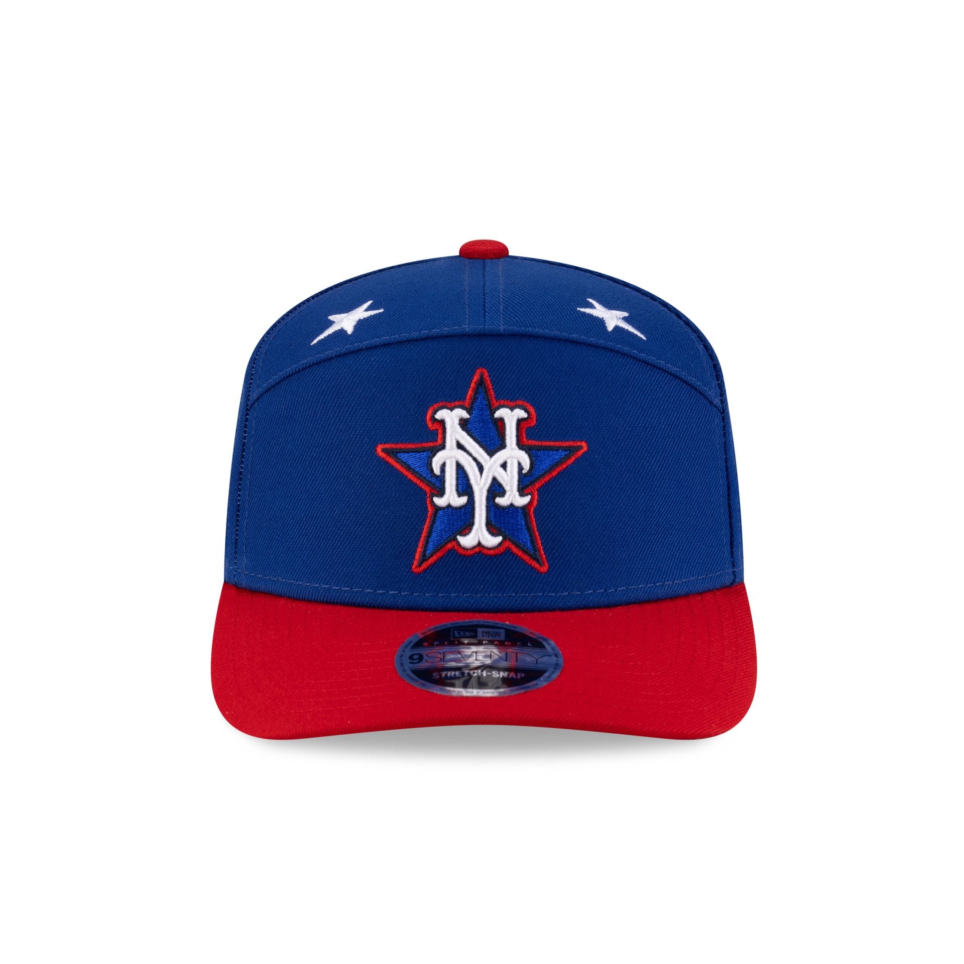 New York Mets 2025 All-Star Game Workout Split Panel 9SEVENTY Stretch-Snap Hat - Image 2