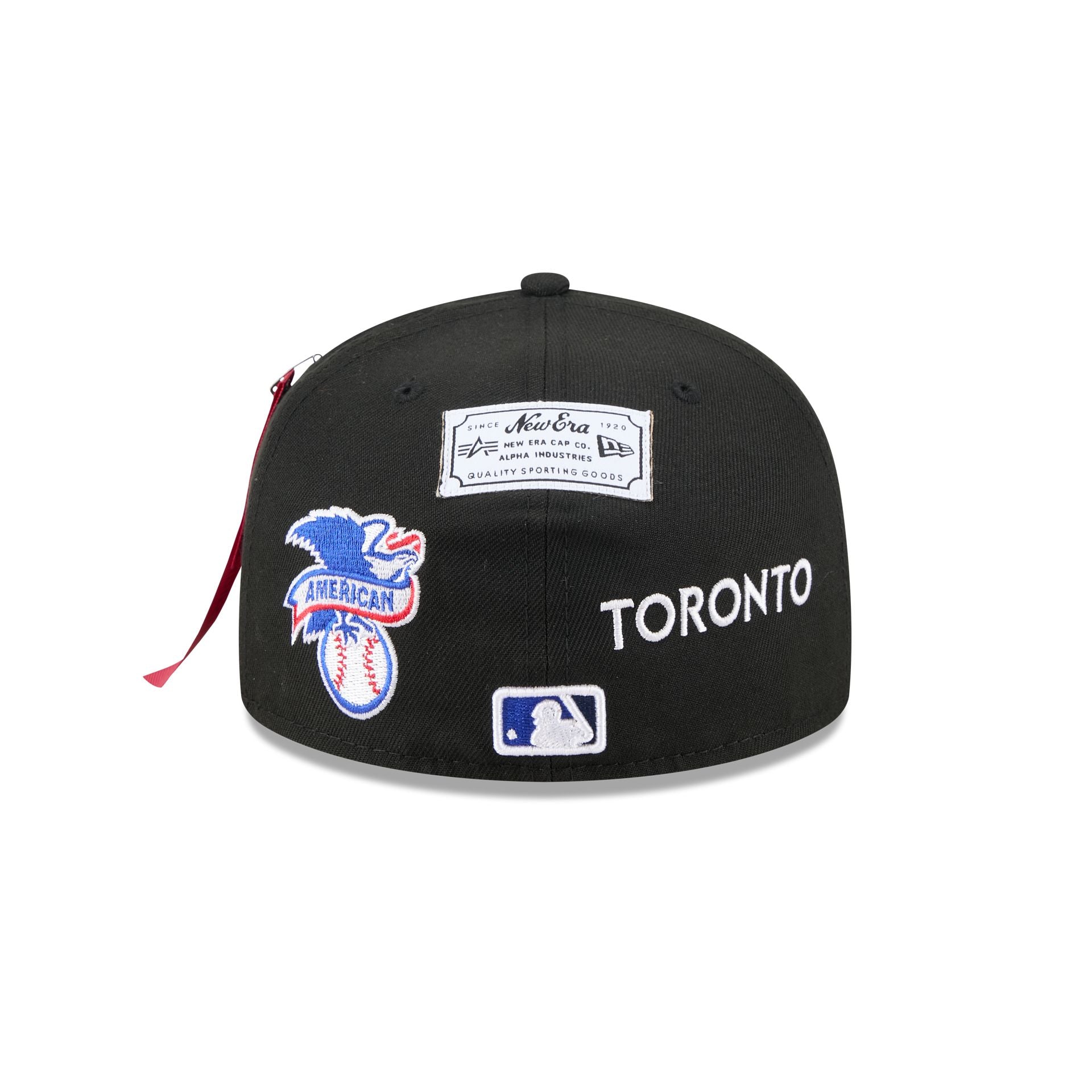 Alpha Industries x Toronto Blue Jays Black 59FIFTY Fitted Hat - Image 6