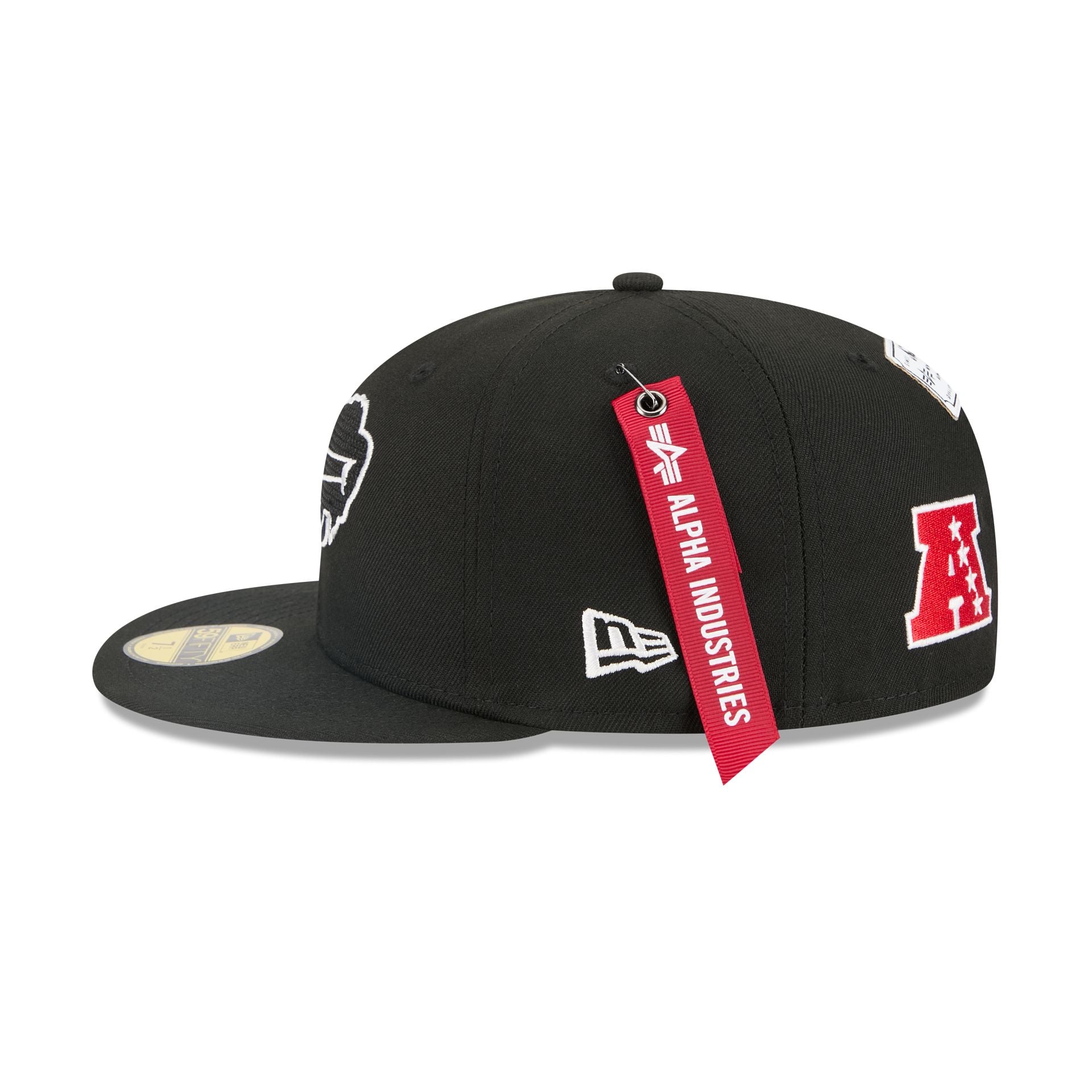 Alpha Industries x Buffalo Bills Black 59FIFTY Fitted Hat - Image 4