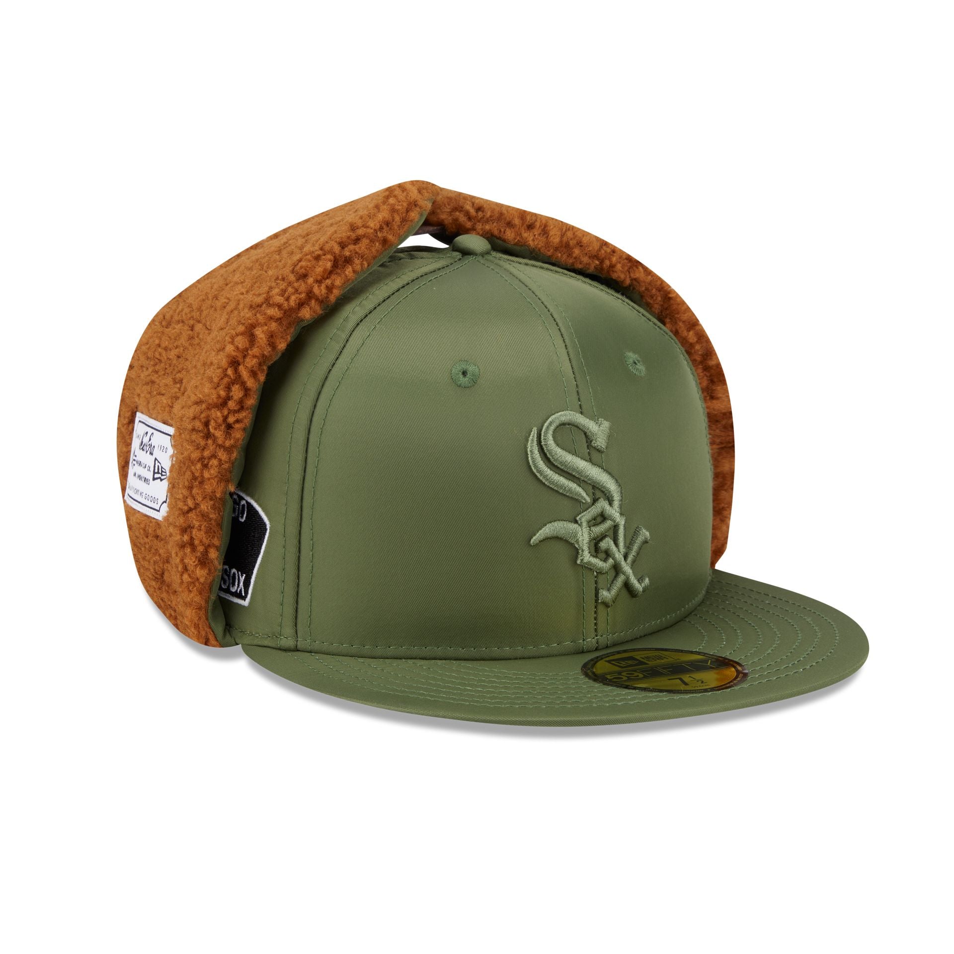 Alpha Industries x Chicago White Sox Olive Green Dog Ear 59FIFTY Fitted Hat - Image 3
