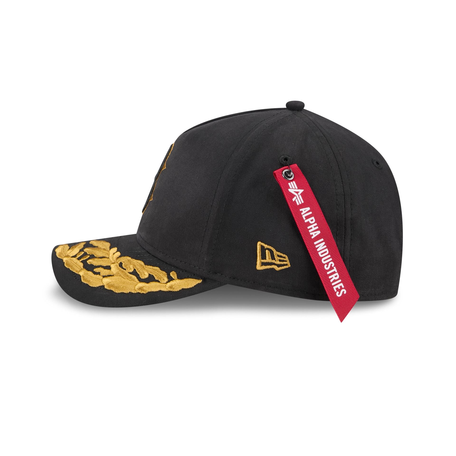 Alpha Industries x Boston Red Sox Black 9FORTY M-Crown A-Frame Snapback Hat - Image 4