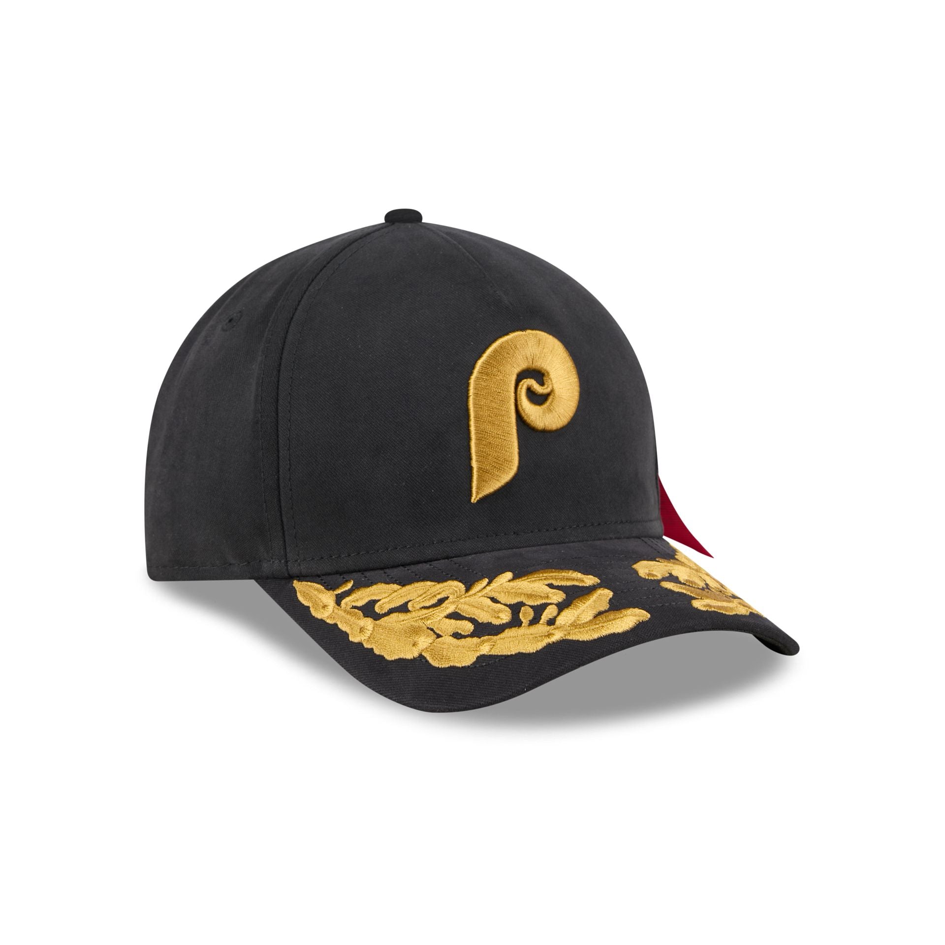Alpha Industries x Philadelphia Phillies Black 9FORTY M-Crown A-Frame Snapback Hat - Image 3