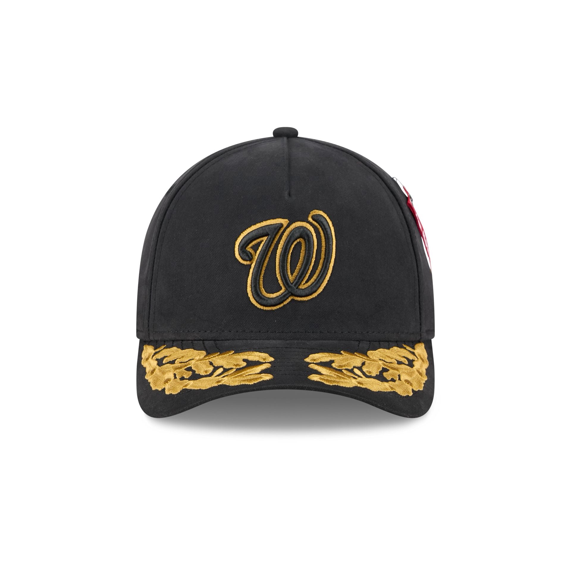 Alpha Industries x Washington Nationals Black 9FORTY M-Crown A-Frame Snapback Hat - Image 2