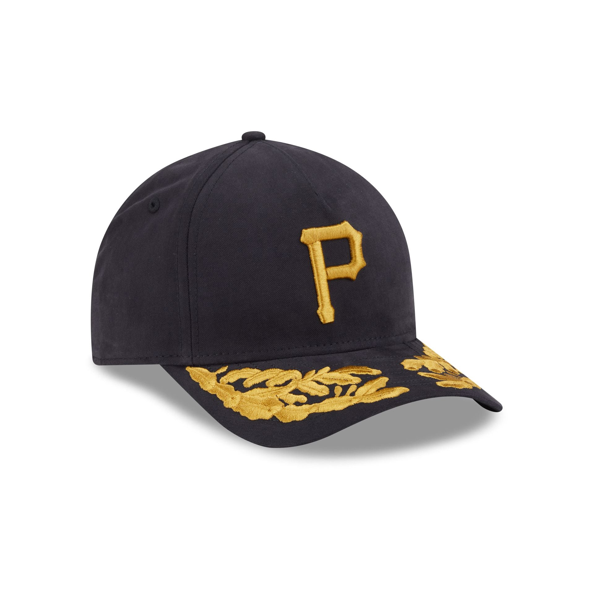 Alpha Industries x Pittsburgh Pirates Black 9FORTY M-Crown A-Frame Snapback Hat - Image 3