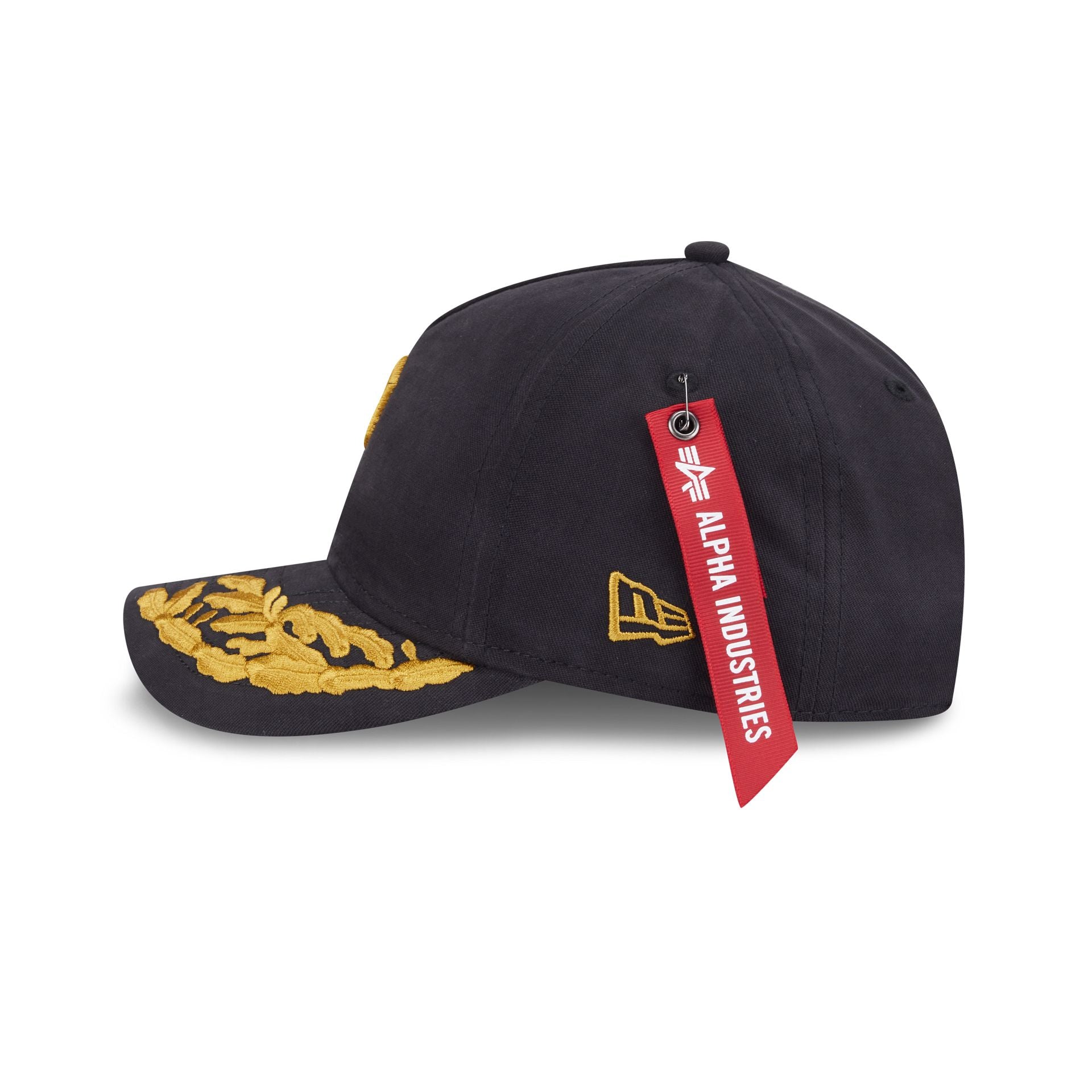 Alpha Industries x Pittsburgh Pirates Black 9FORTY M-Crown A-Frame Snapback Hat - Image 4