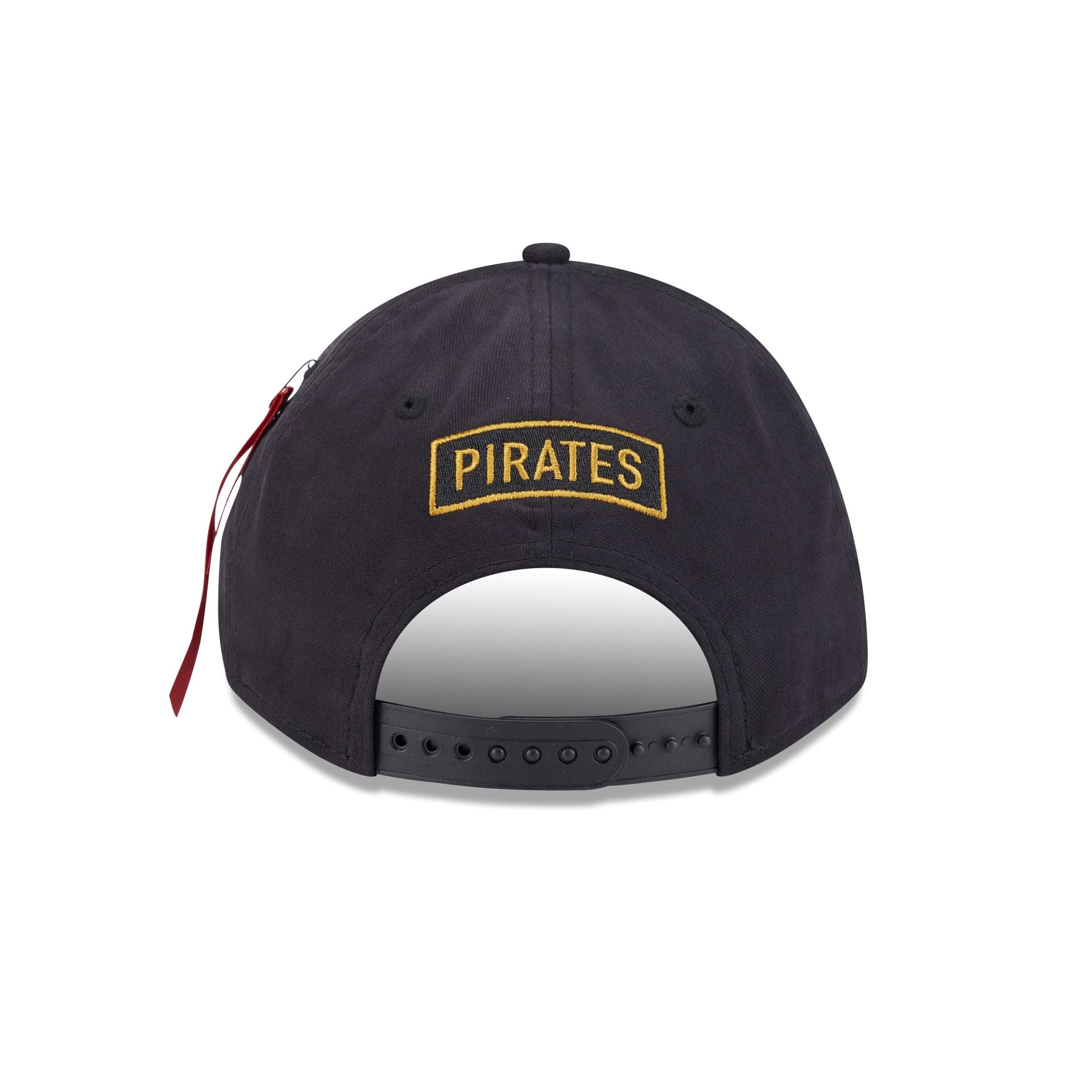 Alpha Industries x Pittsburgh Pirates Black 9FORTY M-Crown A-Frame Snapback Hat - Image 6