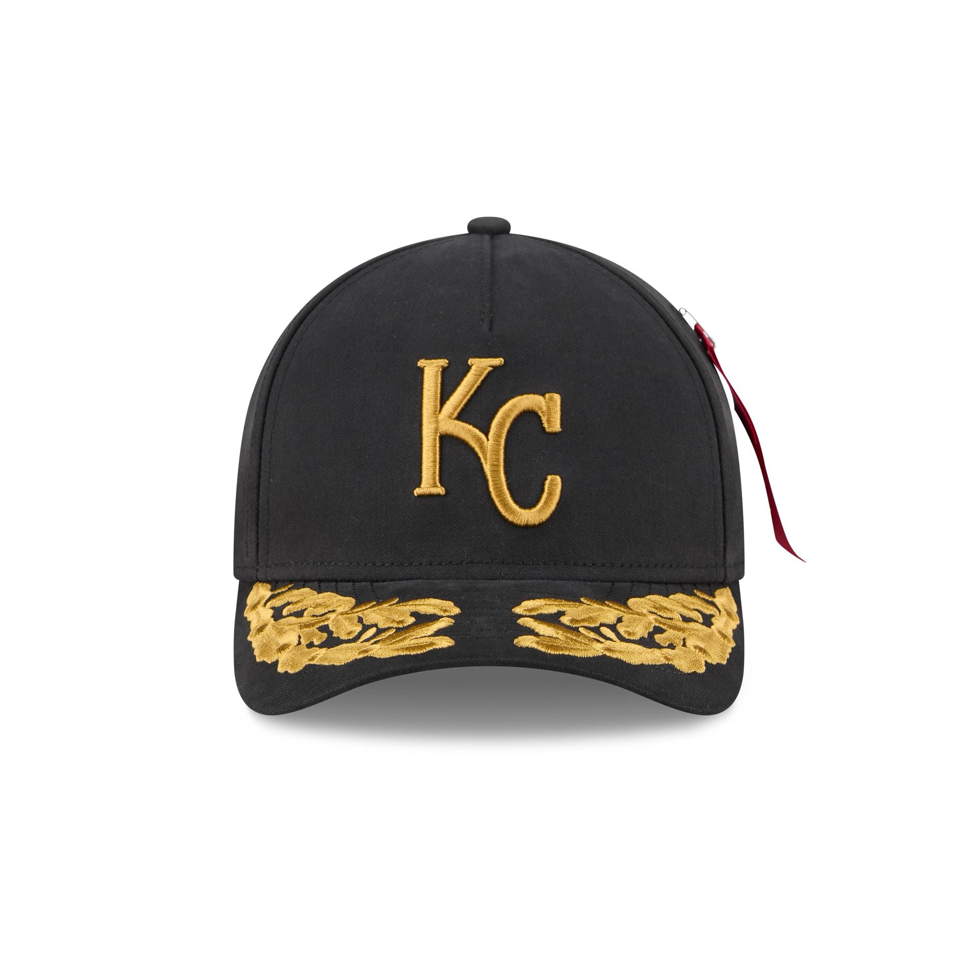 Alpha Industries x Kansas City Royals Black 9FORTY M-Crown A-Frame Snapback Hat - Image 2
