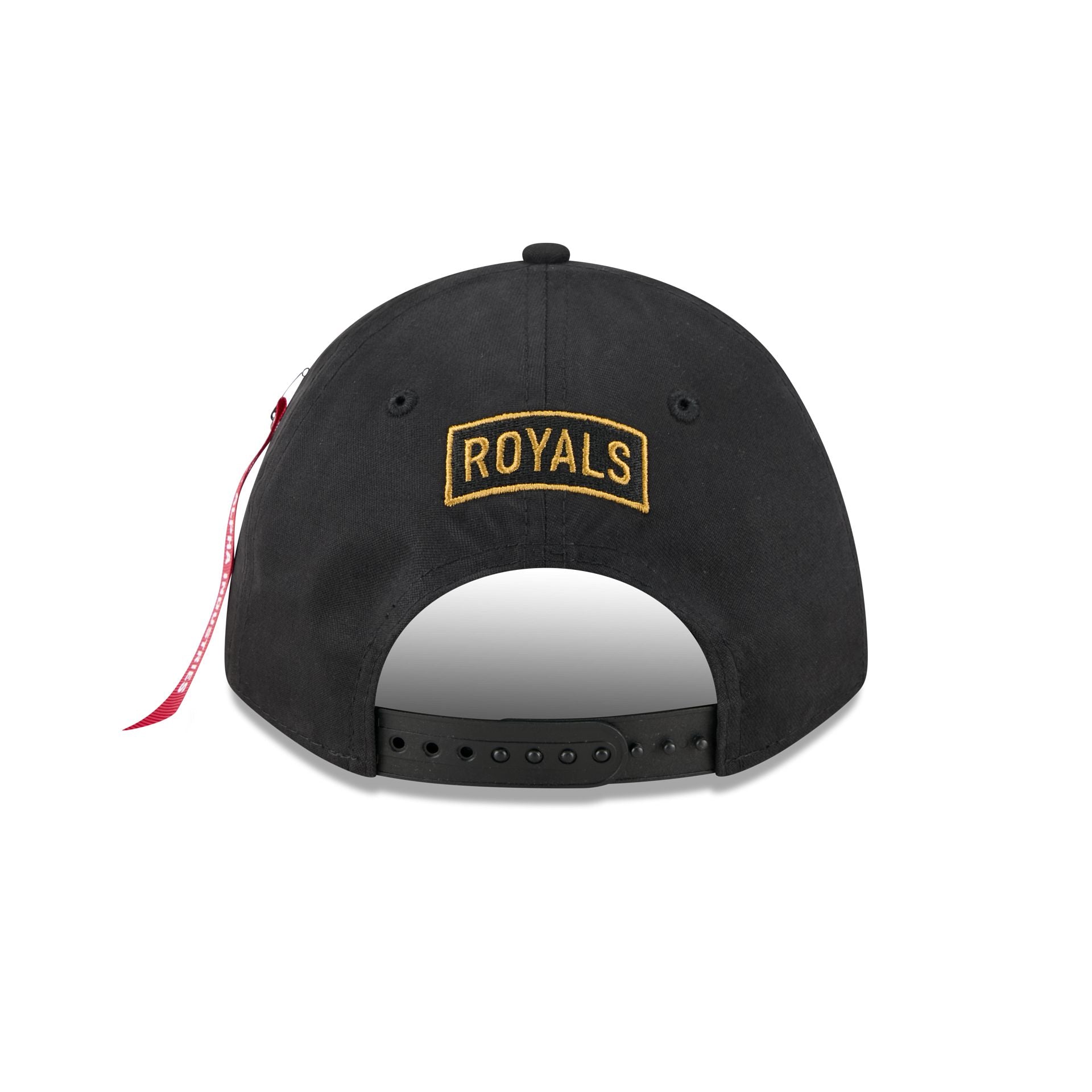 Alpha Industries x Kansas City Royals Black 9FORTY M-Crown A-Frame Snapback Hat - Image 6