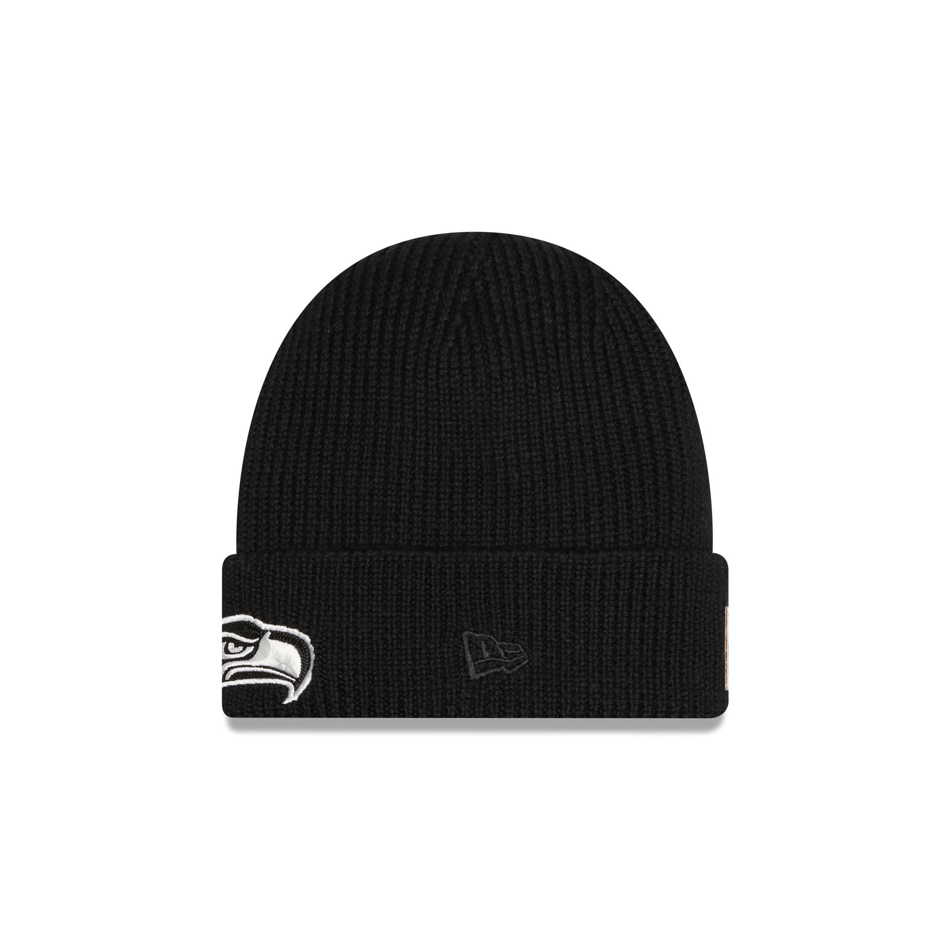 Alpha Industries x Seattle Seahawks Black Cuff Knit Hat - Image 2