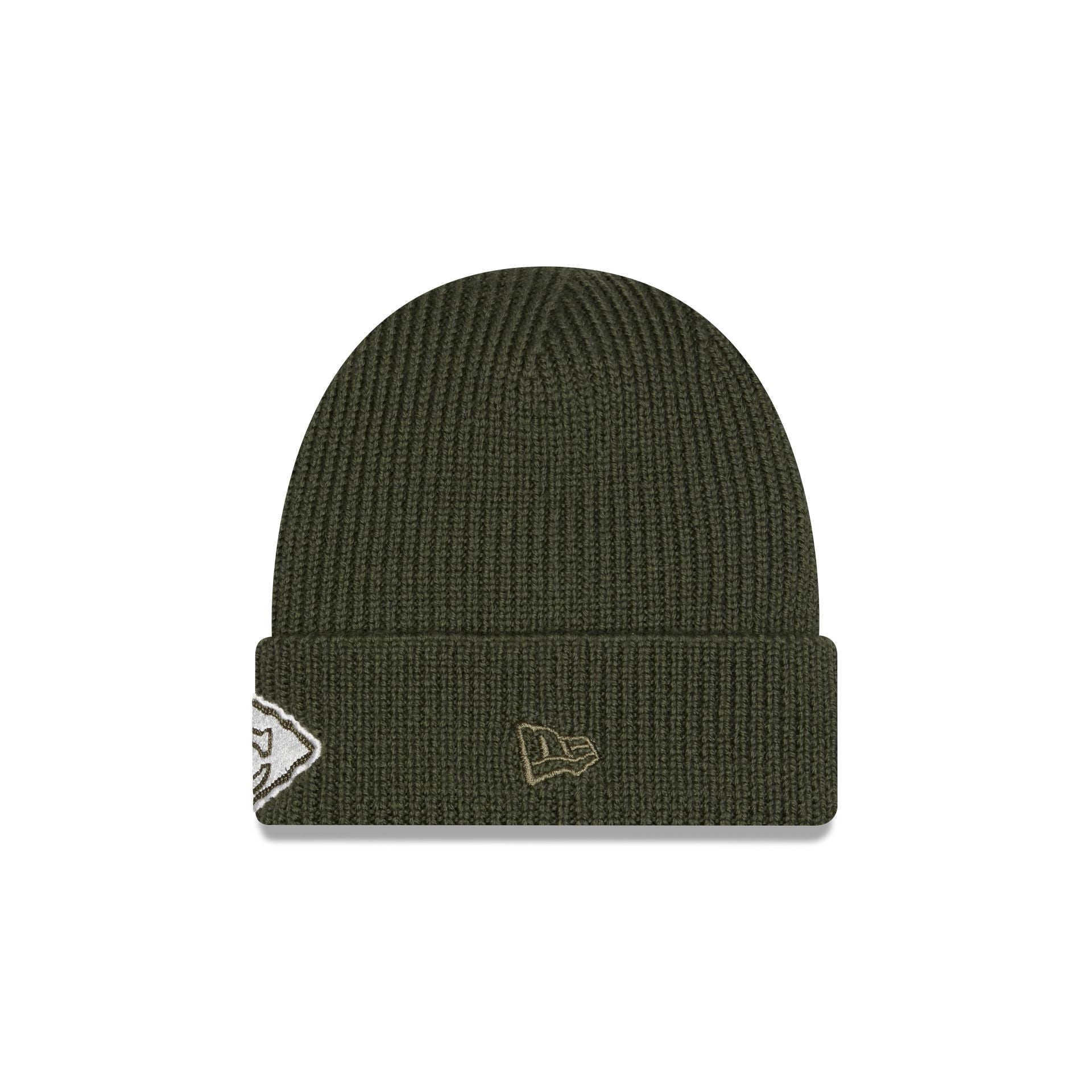 Alpha Industries x Kansas City Chiefs Olive Green Cuff Knit Hat - Image 2
