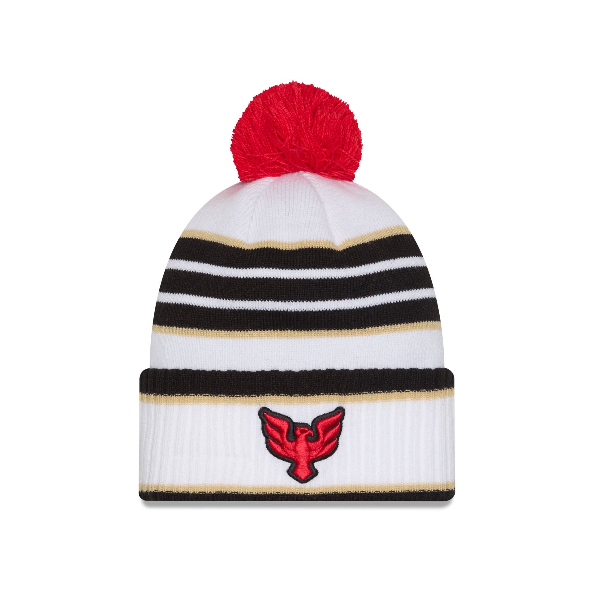 D.C. United 2025 Jersey Hook White Pom Knit Hat