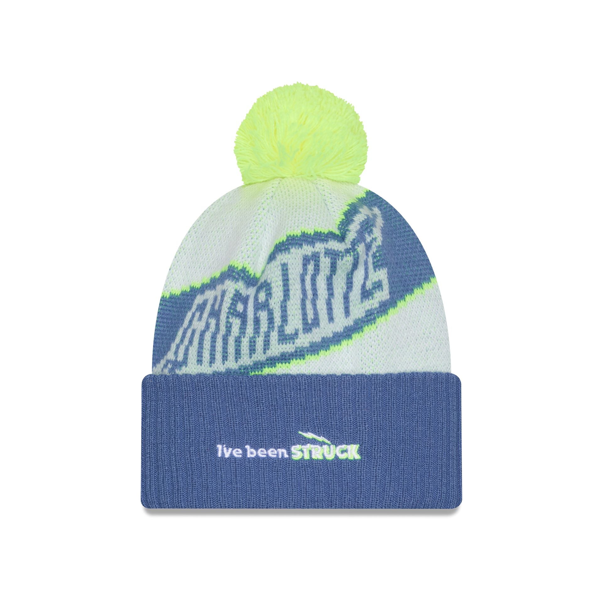Charlotte FC 2025 Jersey Hook White Pom Knit Hat - Image 3