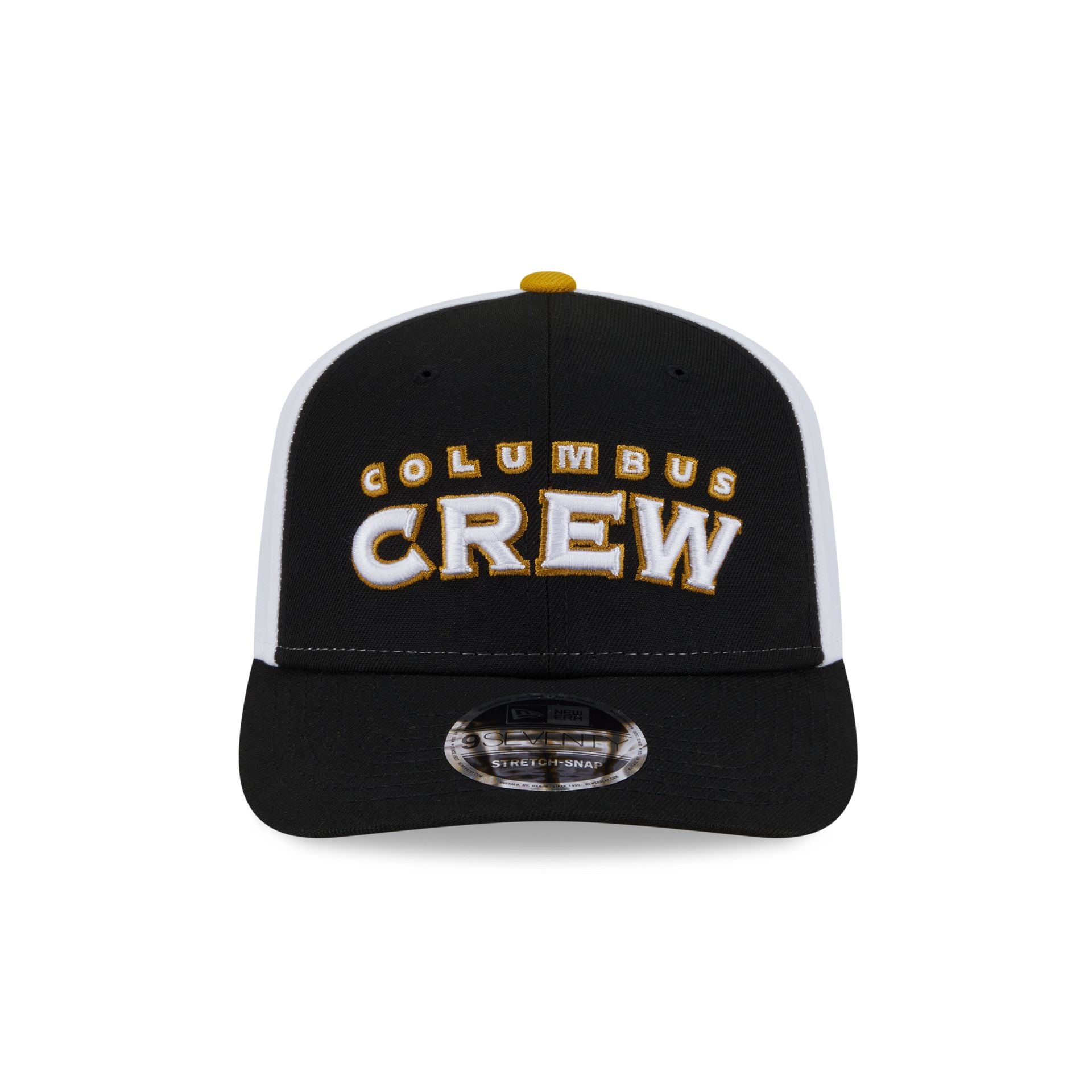 Columbus Crew 2025 Jersey Hook Black 9SEVENTY Stretch-Snap Hat - Image 2