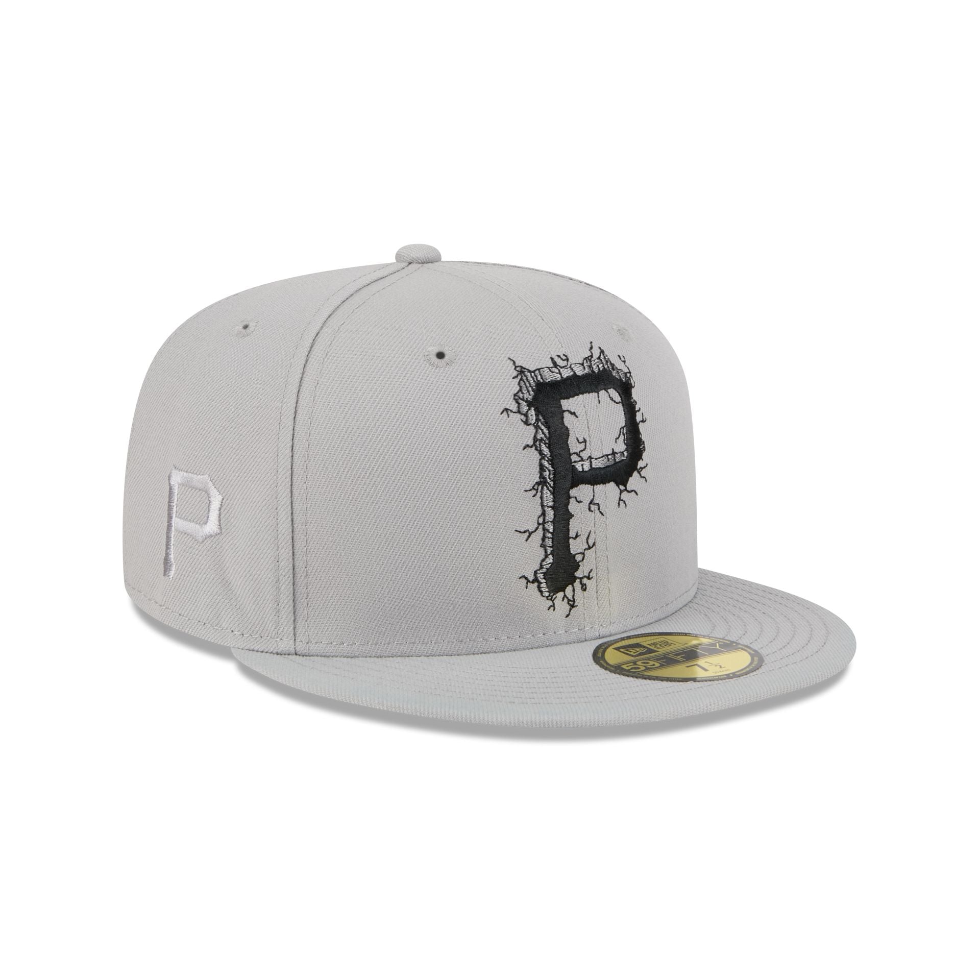 Pittsburgh Pirates Cracked Cement 59FIFTY Fitted Hat - Image 3