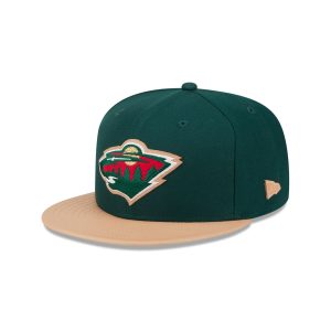 Minnesota Wild Leather Visor 59FIFTY Fitted Hat