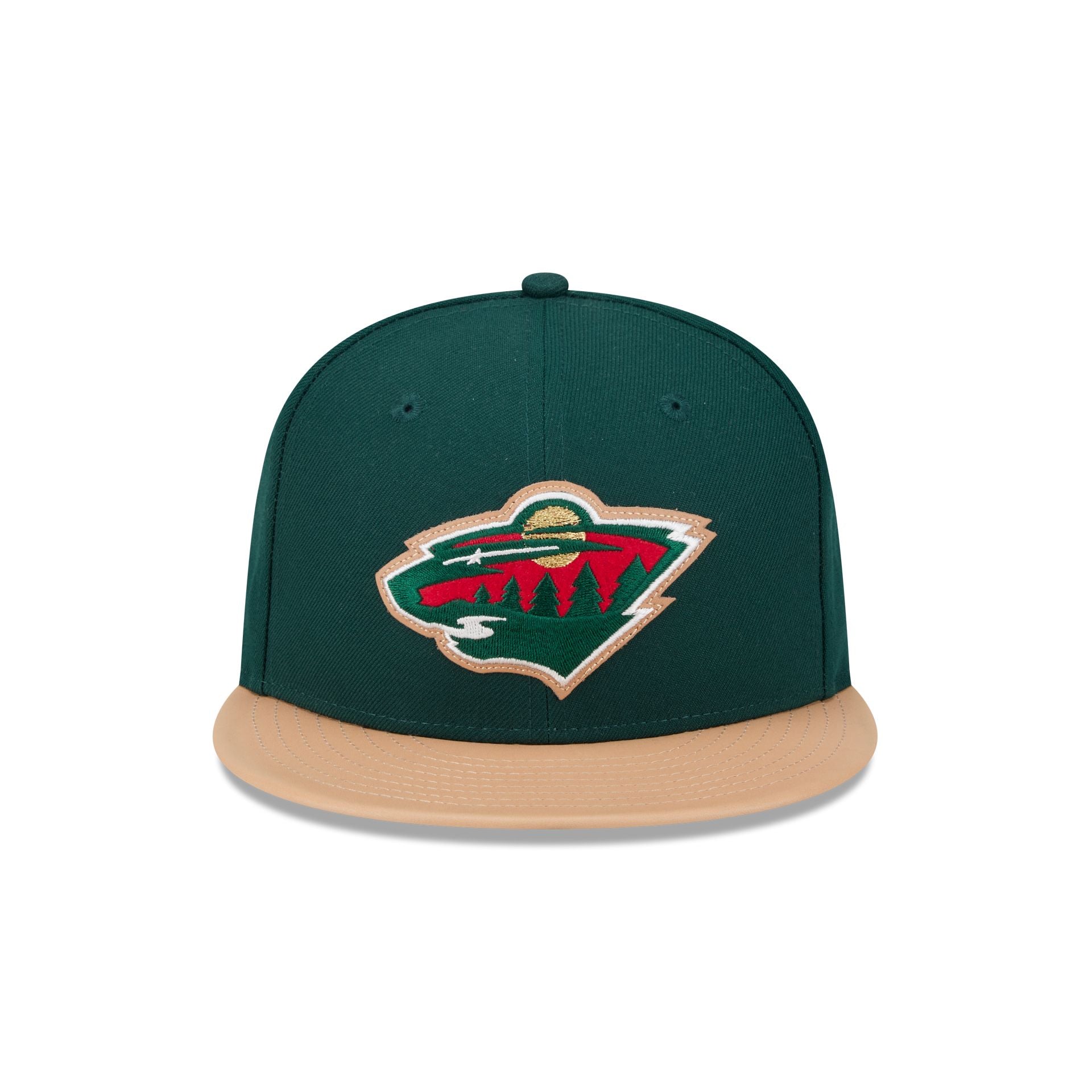 Minnesota Wild Leather Visor 59FIFTY Fitted Hat - Image 2
