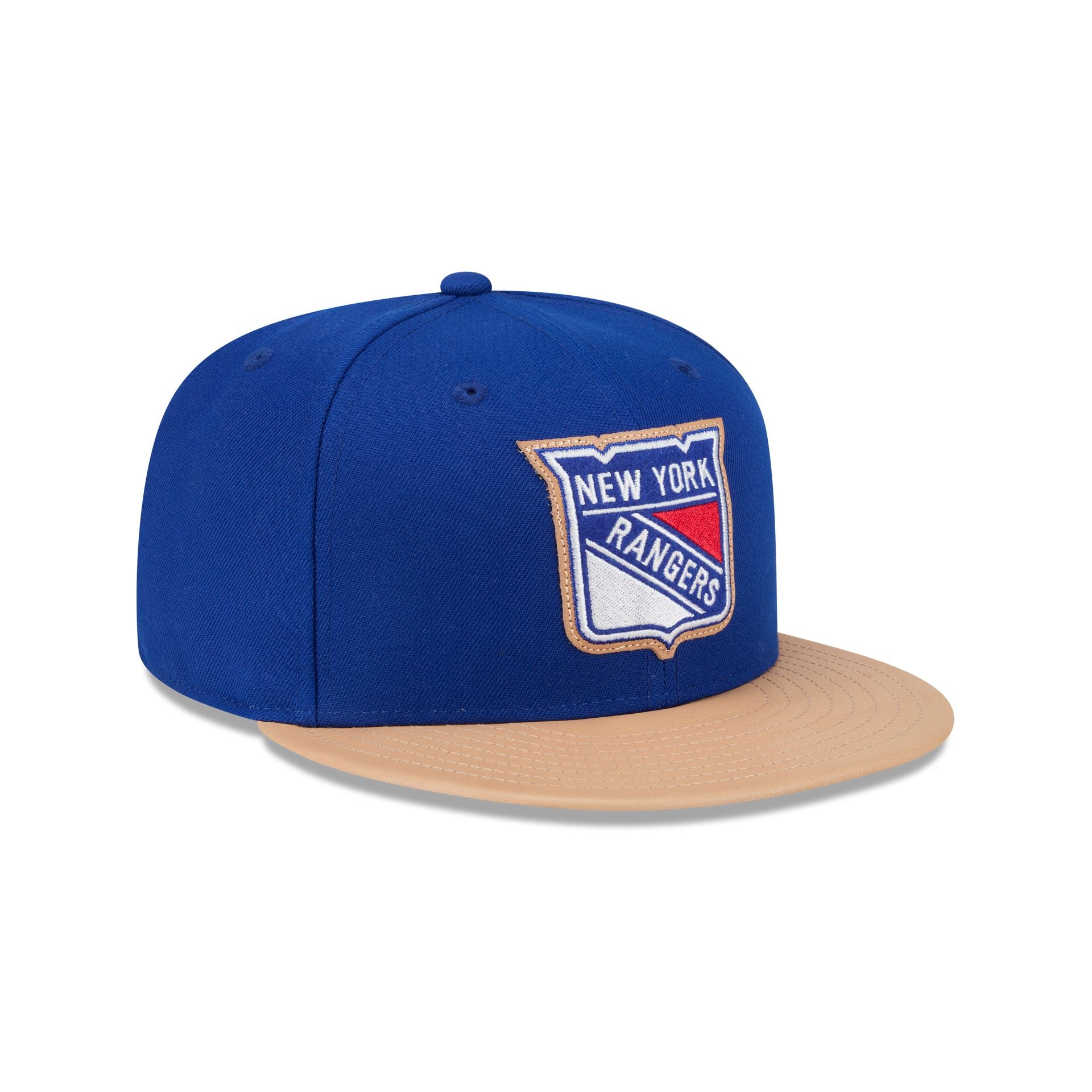 New York Rangers Leather Visor 59FIFTY Fitted Hat - Image 3