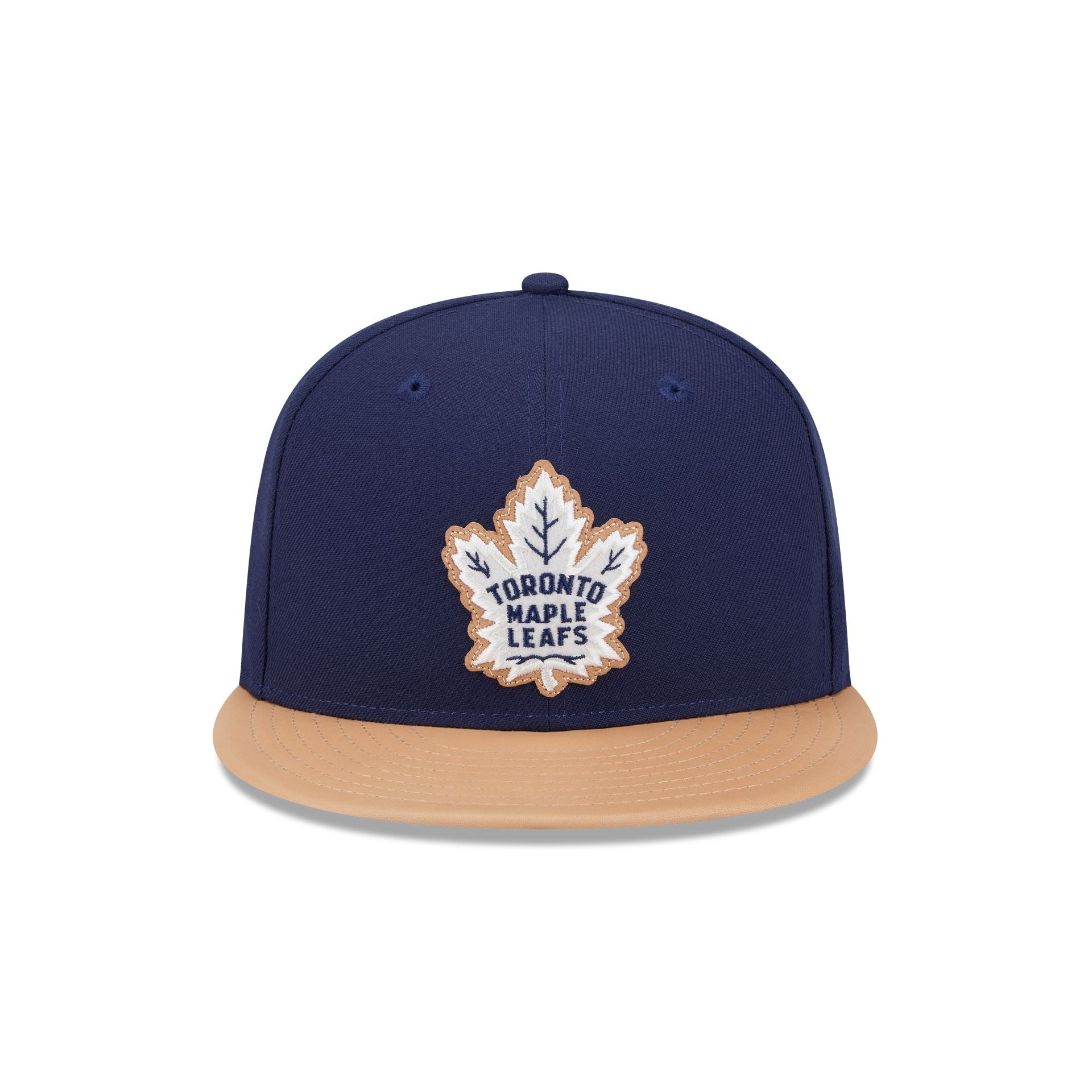 Toronto Maple Leafs Leather Visor 59FIFTY Fitted Hat - Image 2
