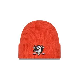 Anaheim Ducks Waffle Stitch Knit Beanie Hat