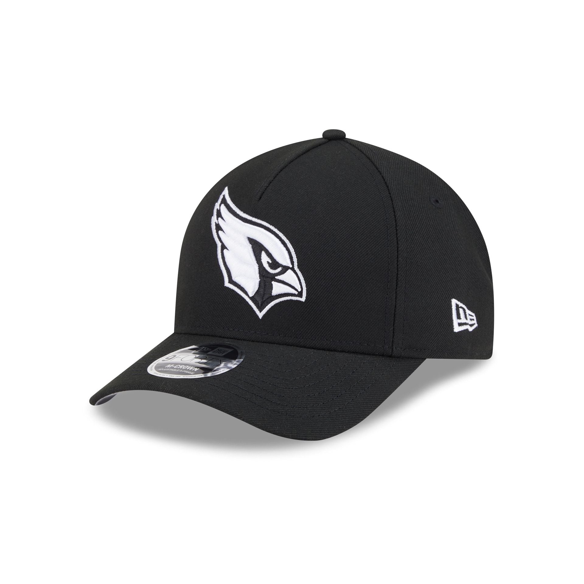 Arizona Cardinals Black & White 9FORTY M-Crown A-Frame Snapback Hat
