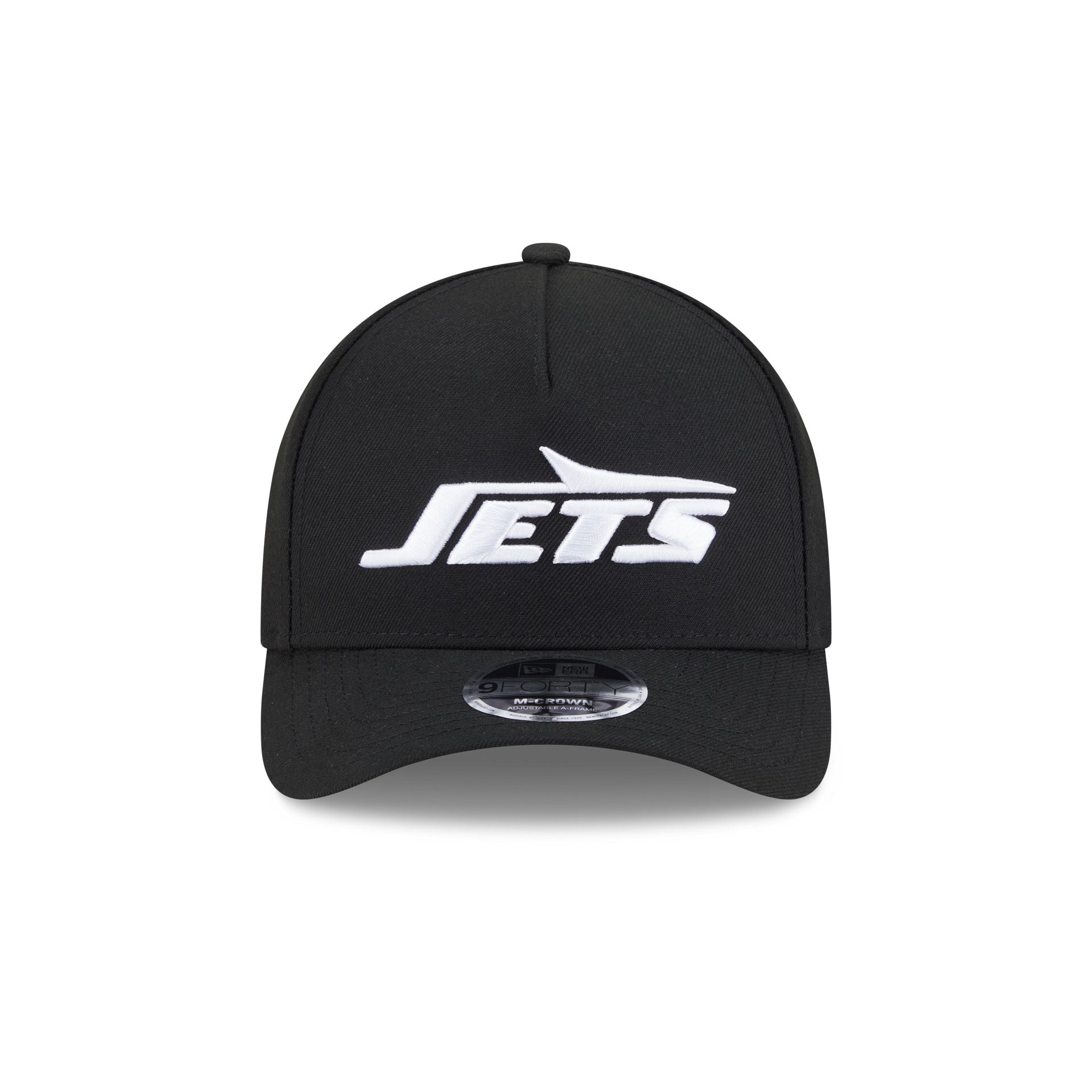 New York Jets Black & White 9FORTY M-Crown A-Frame Snapback Hat - Image 2