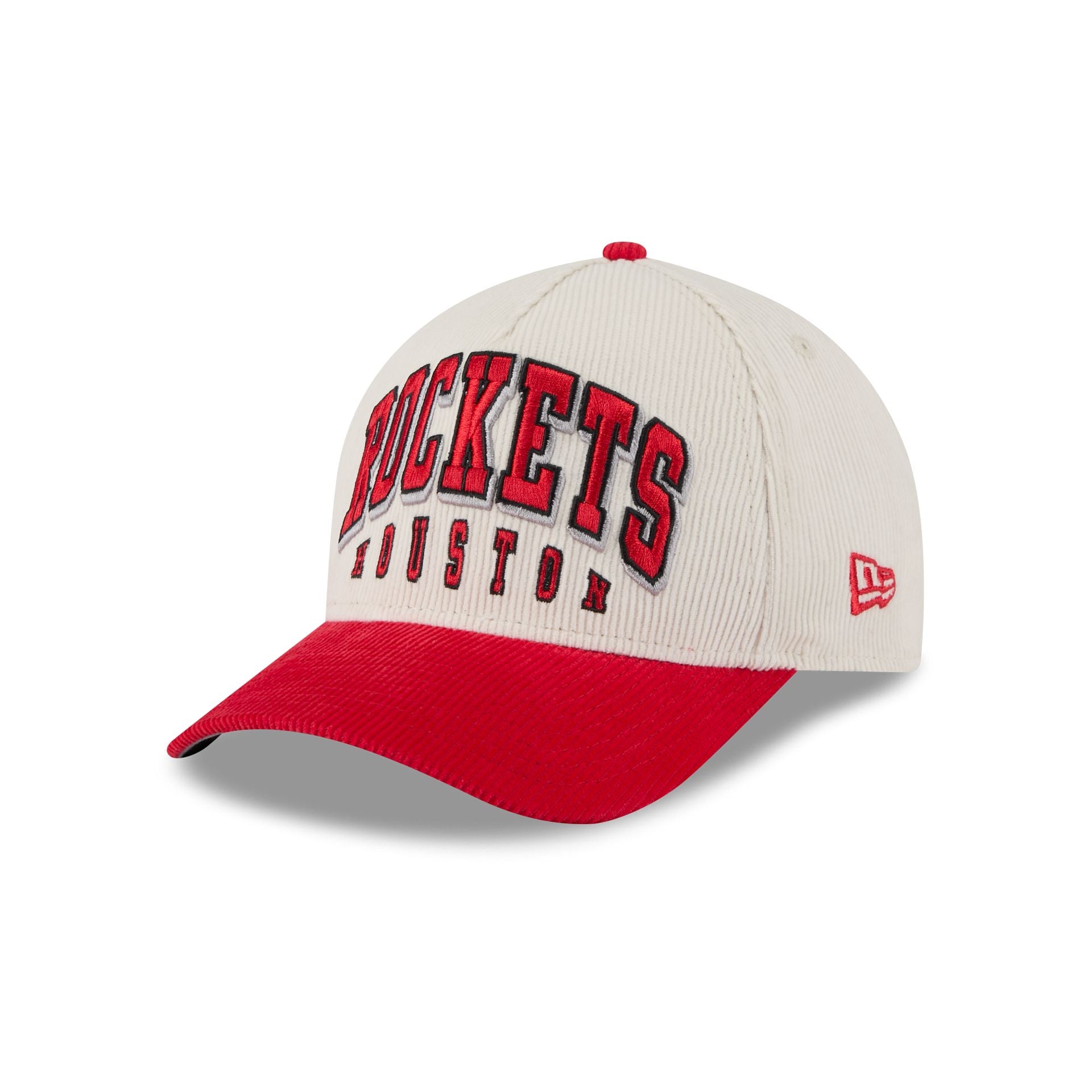 Houston Rockets Stacked Corduroy 9FORTY M-Crown A-Frame Snapback Hat - Image 3