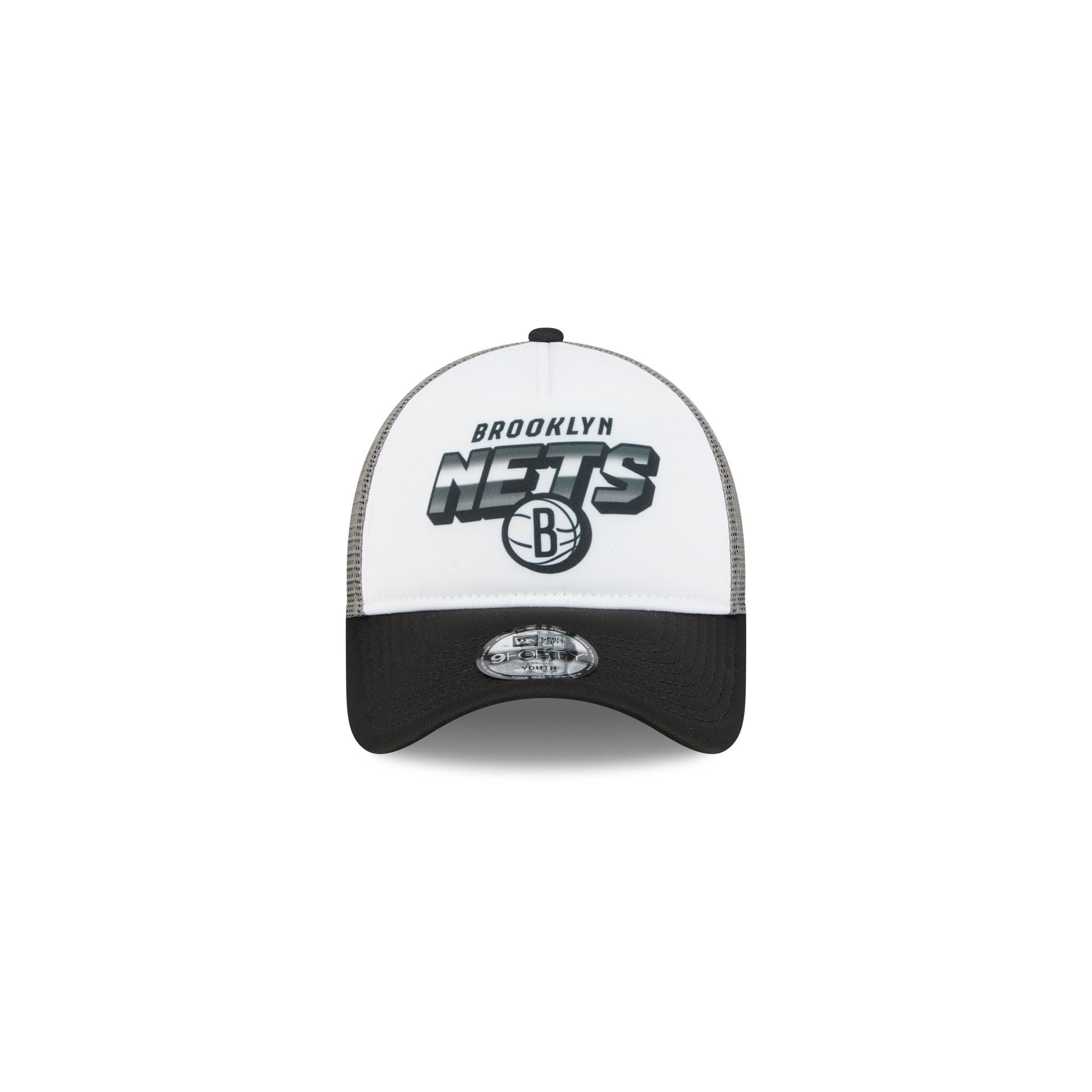 Brooklyn Nets Shine Kids 9FORTY A-Frame Trucker Hat - Image 2