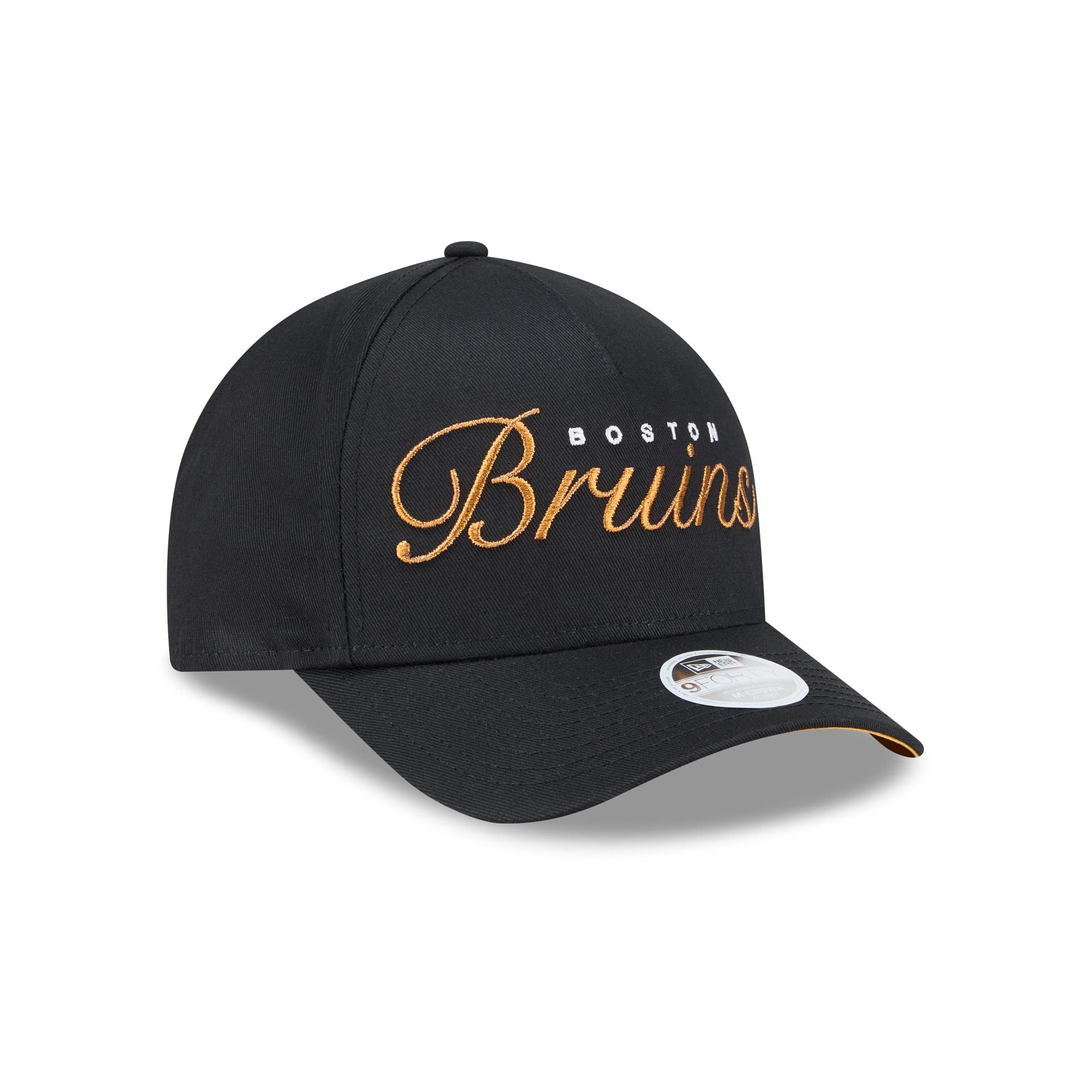 Boston Bruins Metallic Women's 9FORTY M-Crown A-Frame Snapback Hat - Image 3