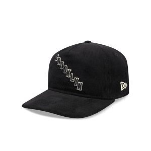 Brooklyn Americans Nostalgic Black Corduroy 19TWENTY Adjustable Hat
