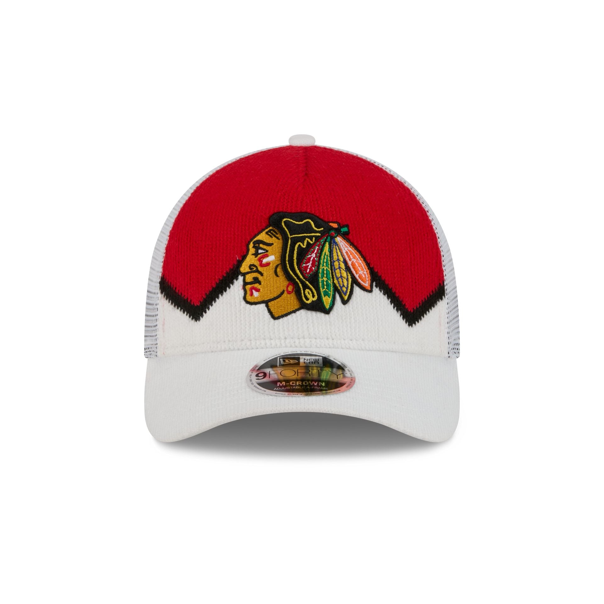 Chicago Blackhawks Sock 9FORTY M-Crown A-Frame Trucker Hat - Image 2