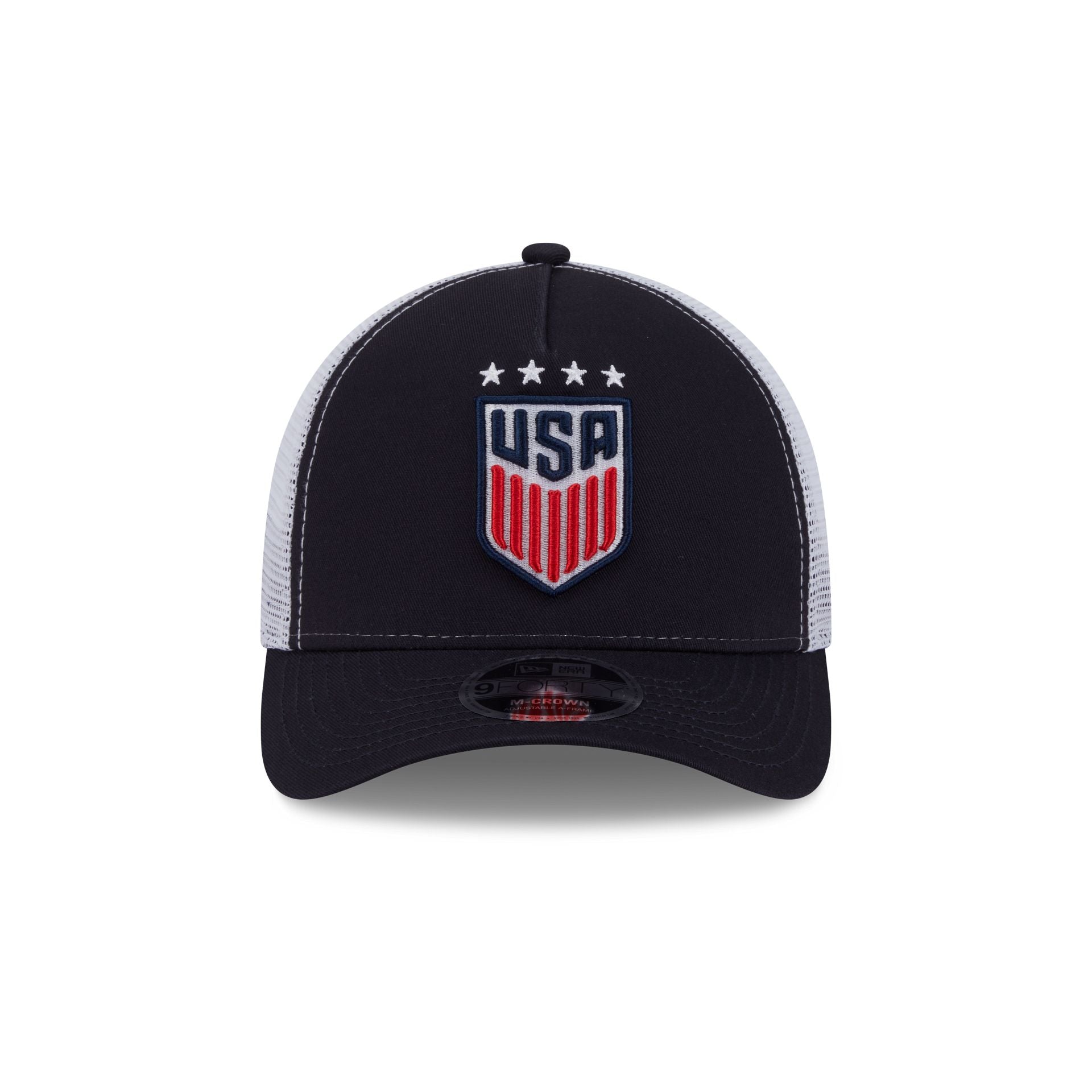 US Soccer Women's National Team Navy 9FORTY M-Crown A-Frame Trucker Hat - Image 2