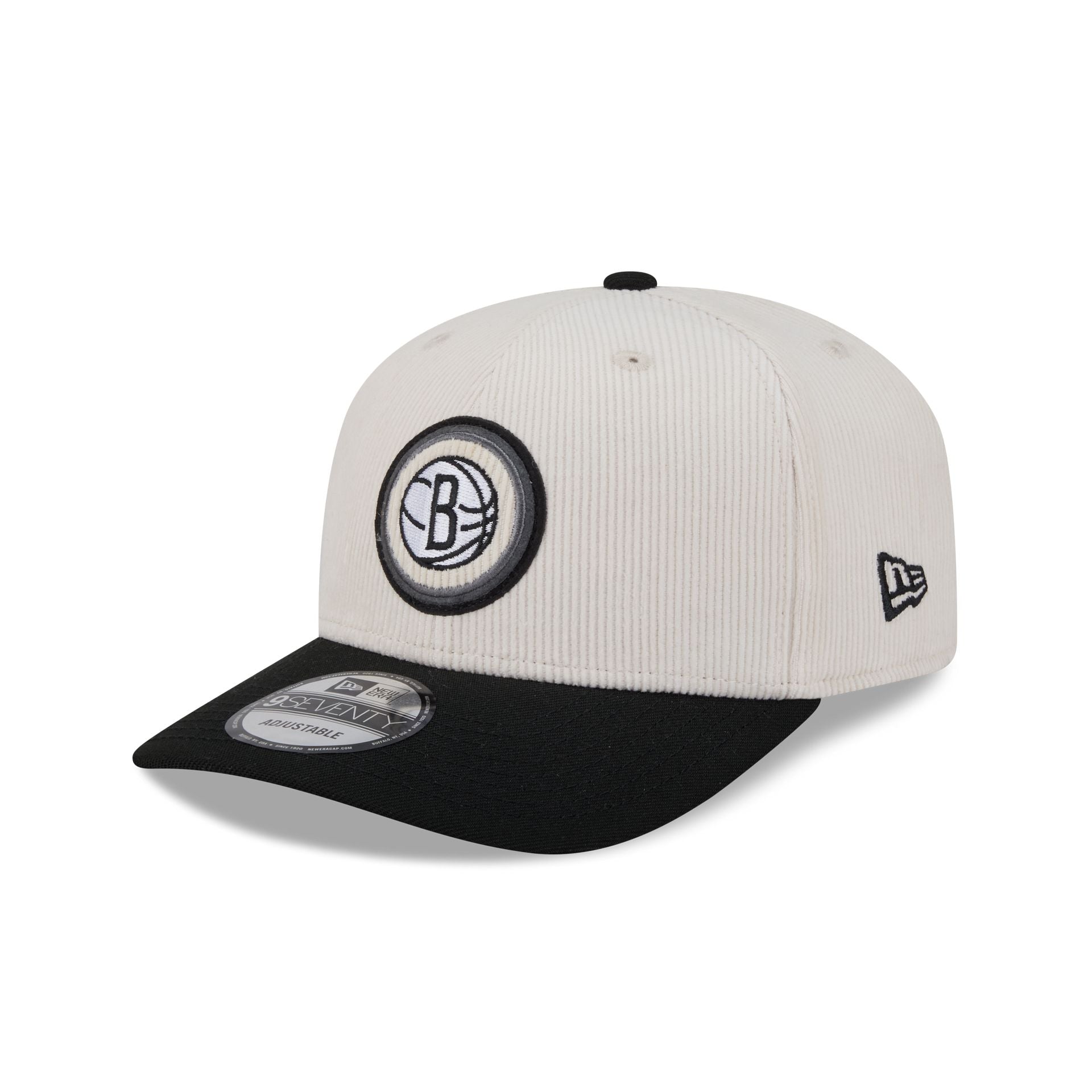 Brooklyn Nets Loyal Corduroy 9SEVENTY Stretch-Snap Hat - Image 3