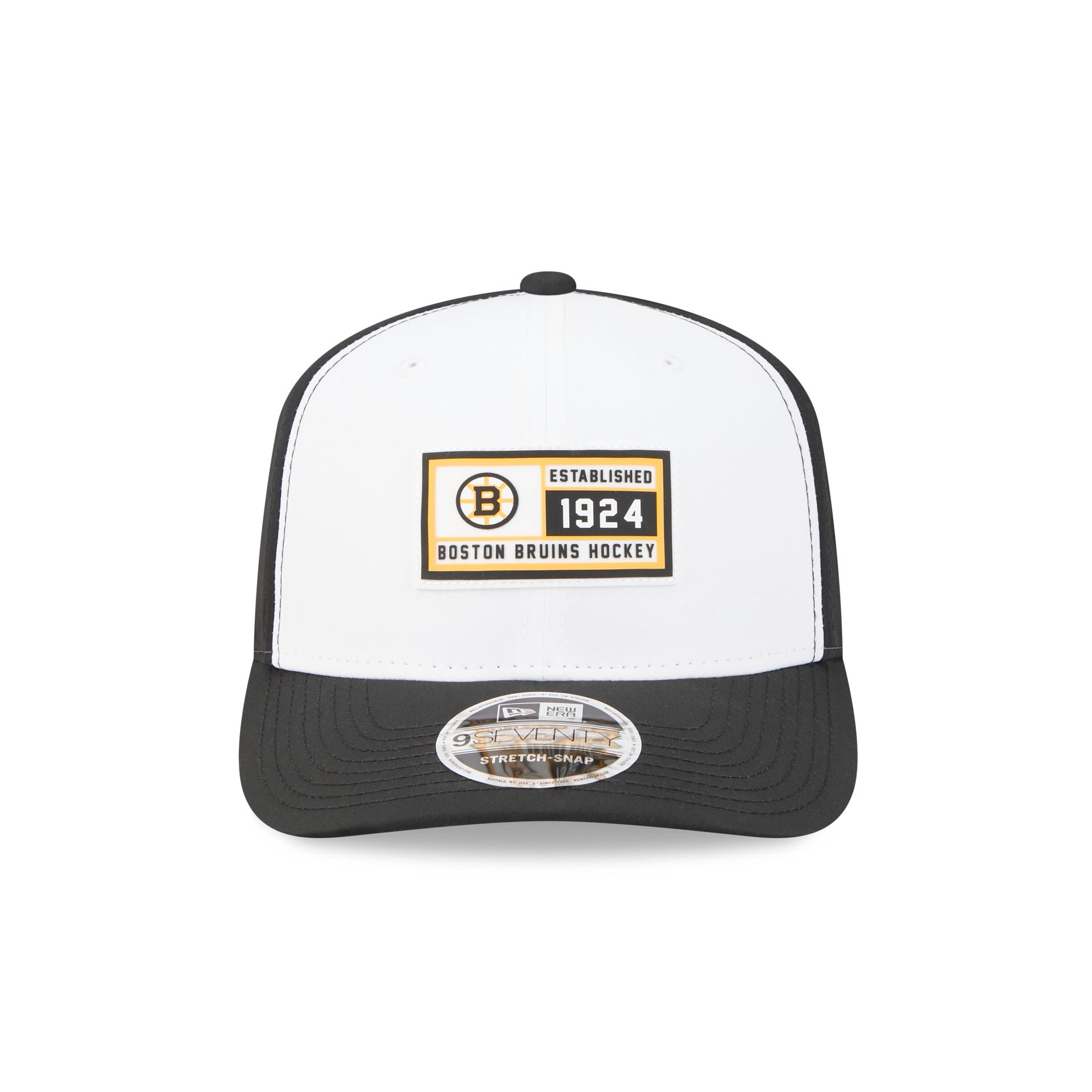Boston Bruins Est. Patch 9SEVENTY Stretch-Snap Hat - Image 2