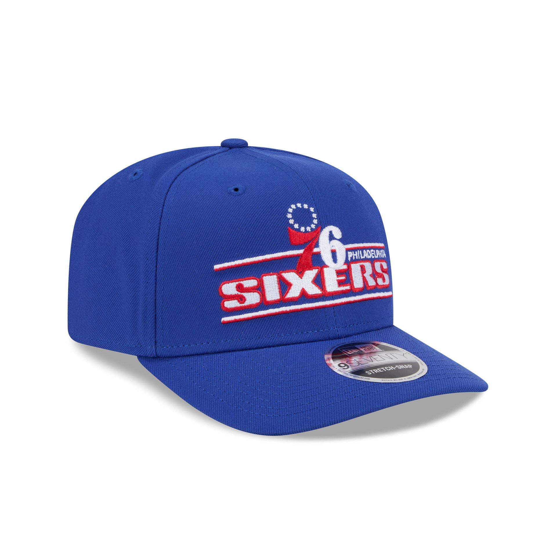 Philadelphia 76ers Stated 9SEVENTY Stretch-Snap Hat - Image 3